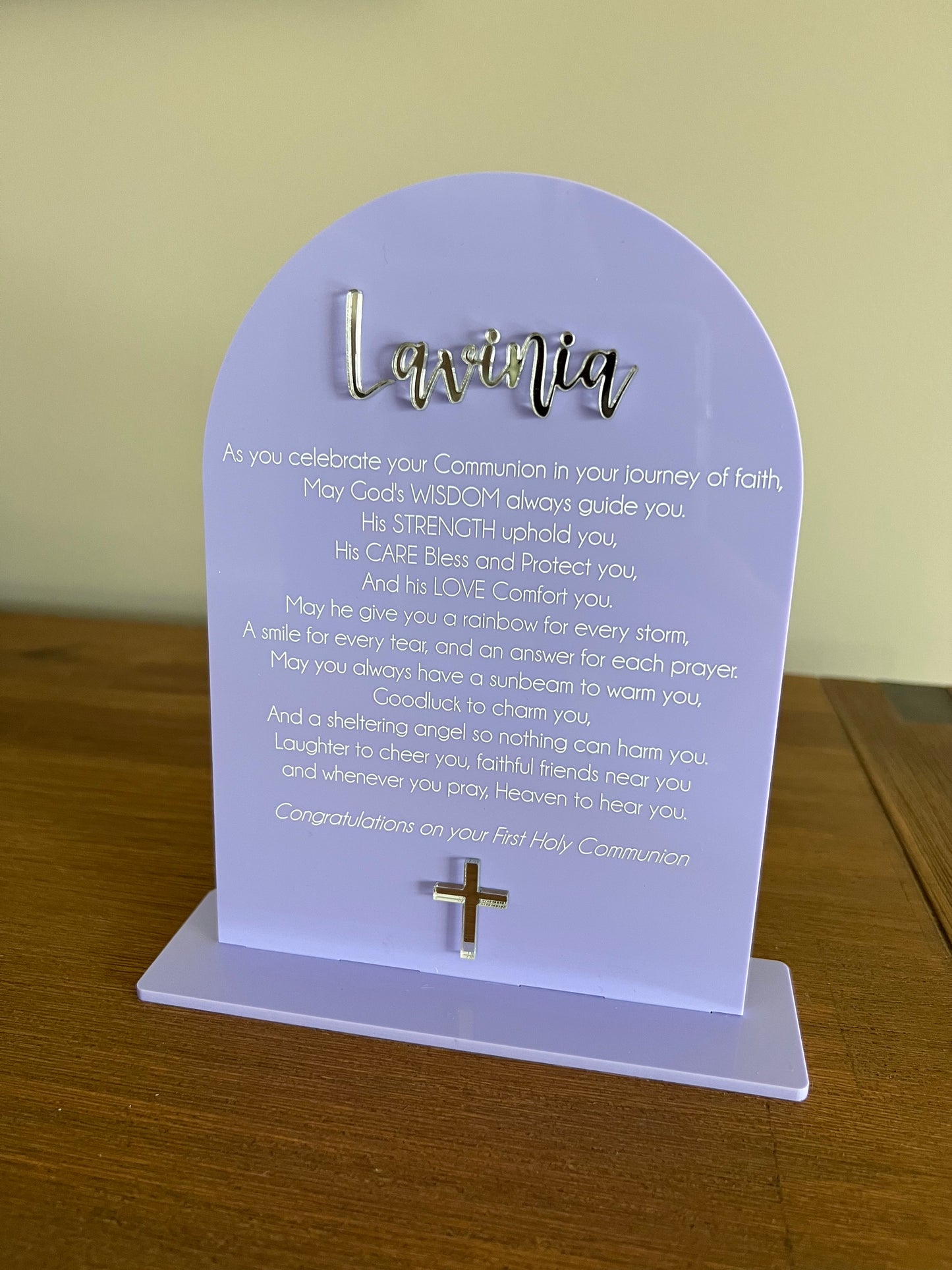 Religious Keepsake Plaque (Arch)