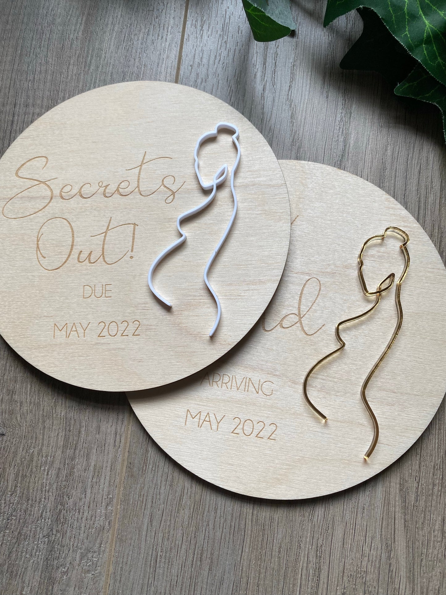 Pregnancy Announcement Plaque - 3D Art