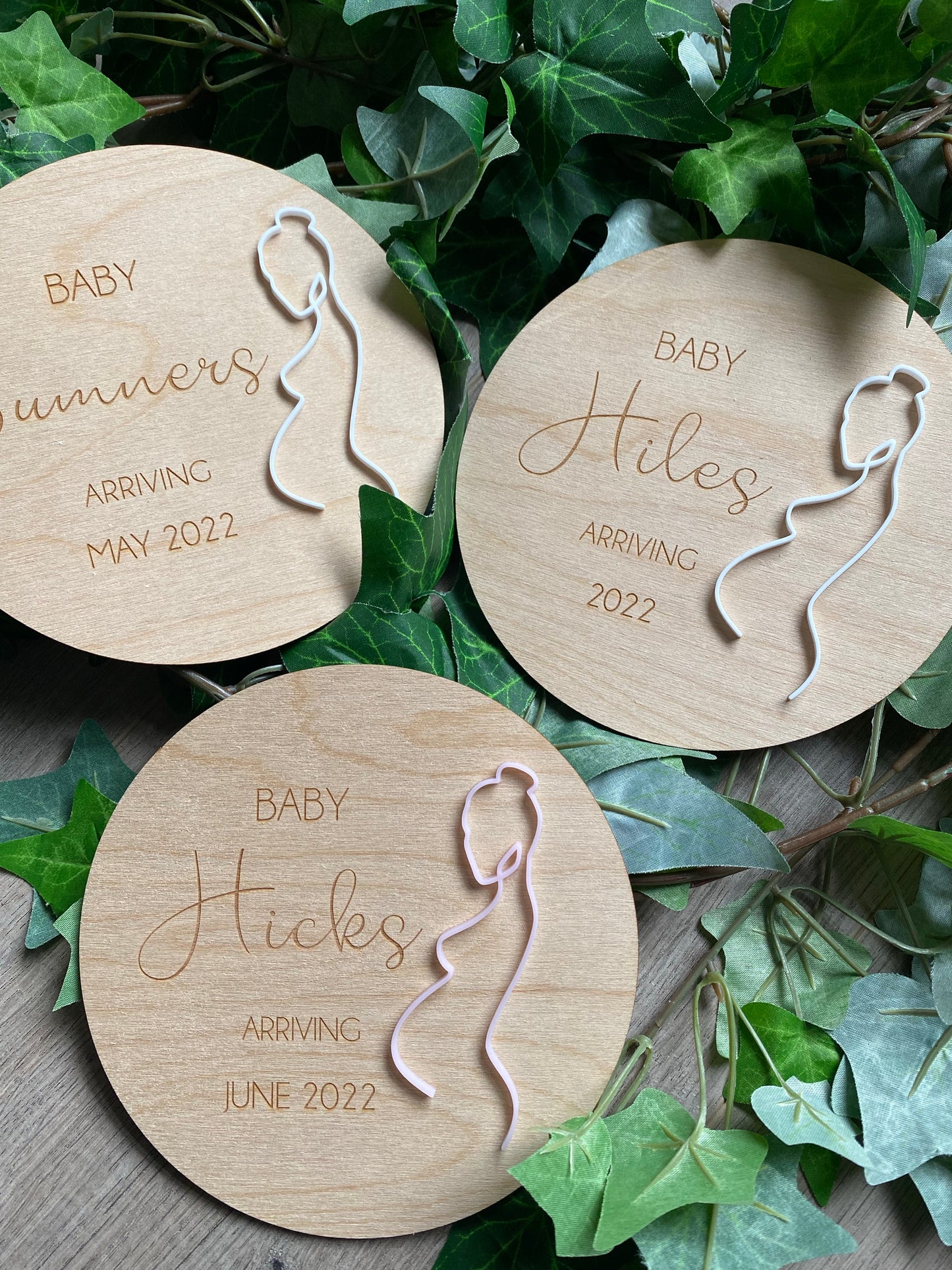 Pregnancy Announcement Plaque - 3D Art