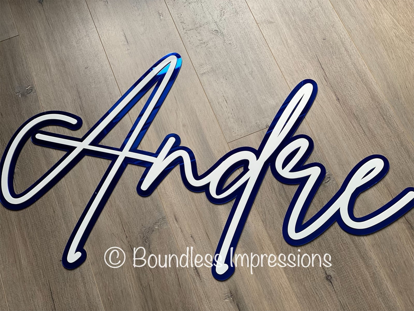 Double Layer Acrylic Name Plaque