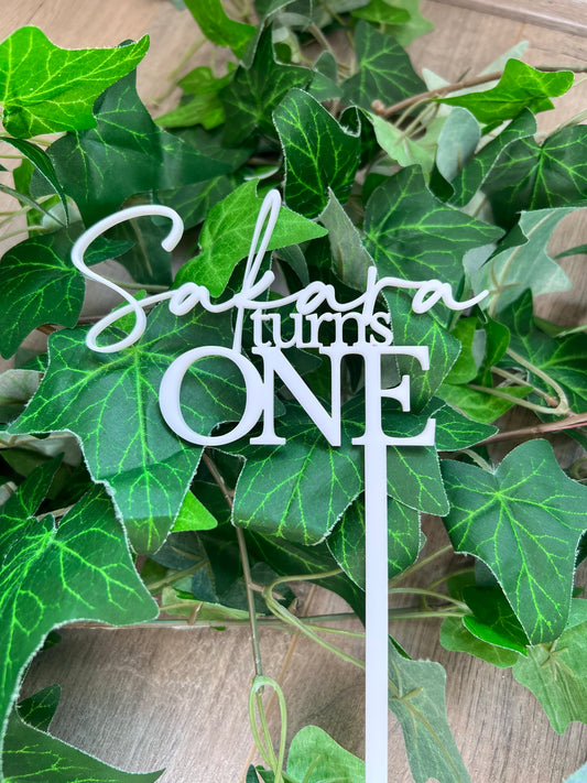 Acrylic Cake Toppers (Small - 11cm)