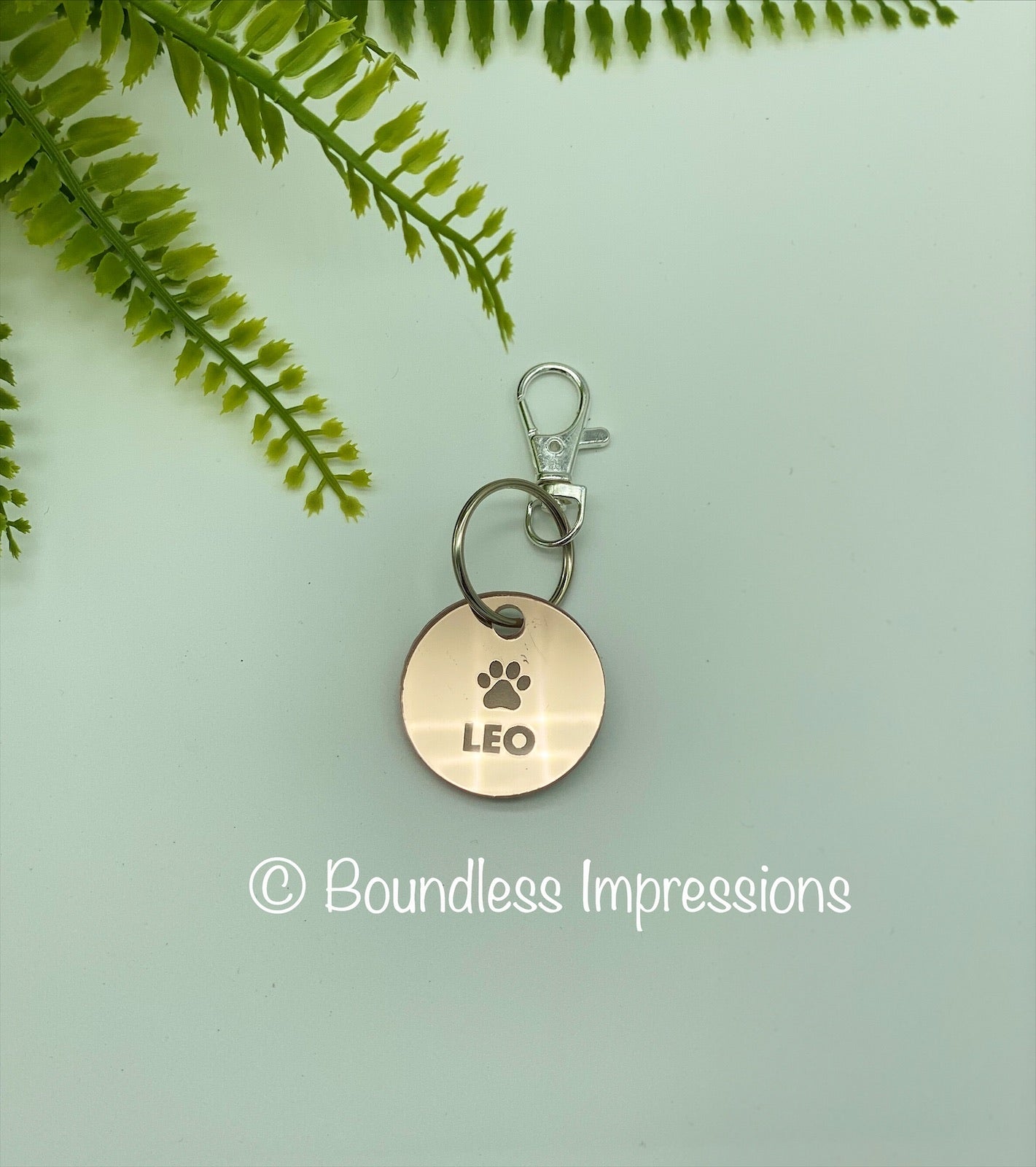 Acrylic dog tags top