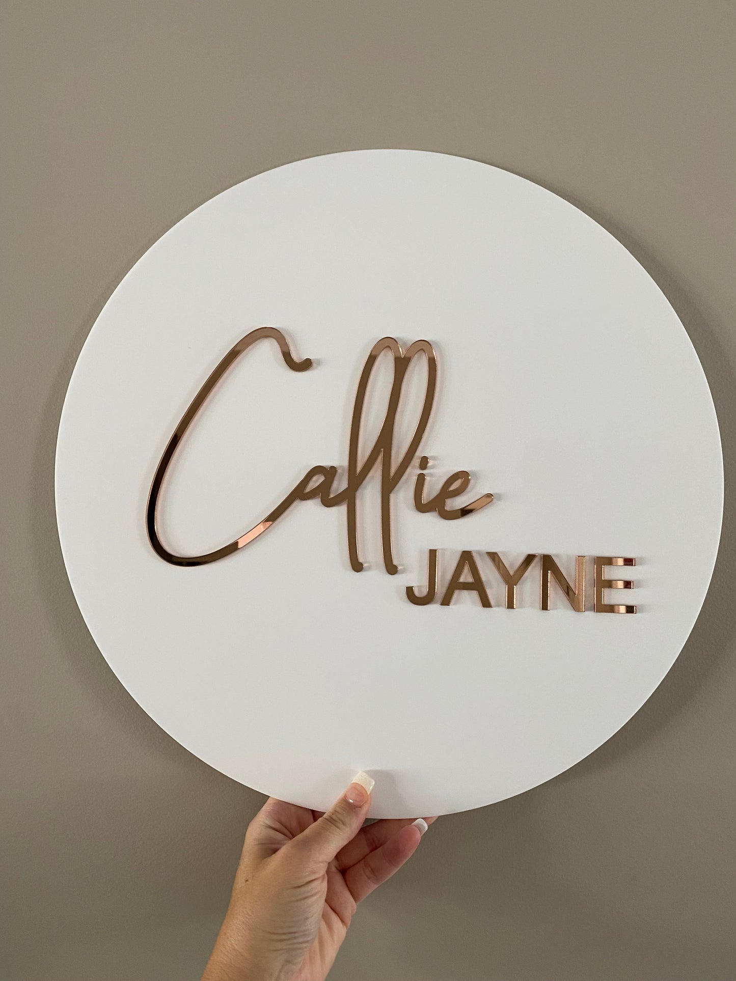 Round Acrylic Sign/Plaque