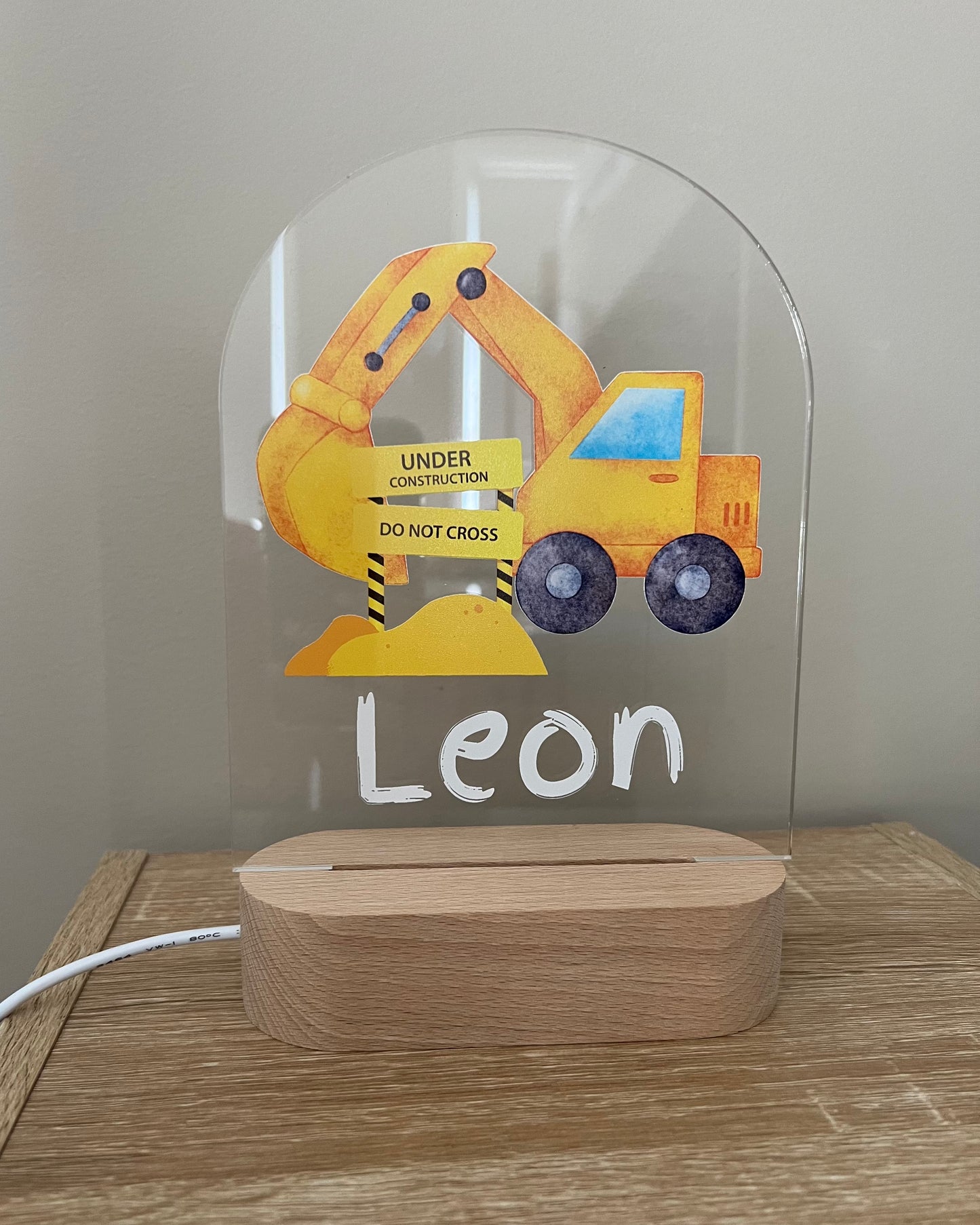 Personalised Arch Night Light - Printed Construction