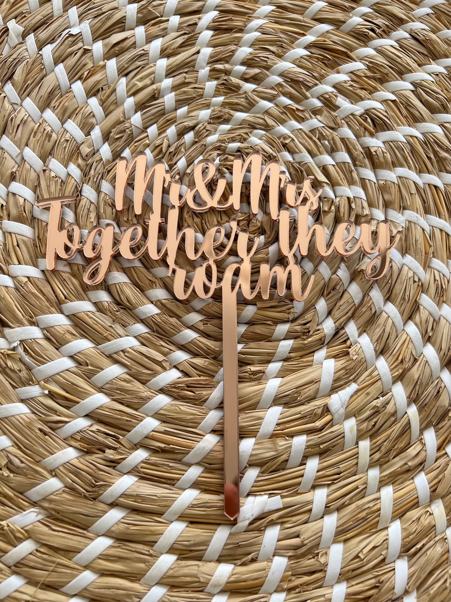 Custom Acrylic Cake Toppers