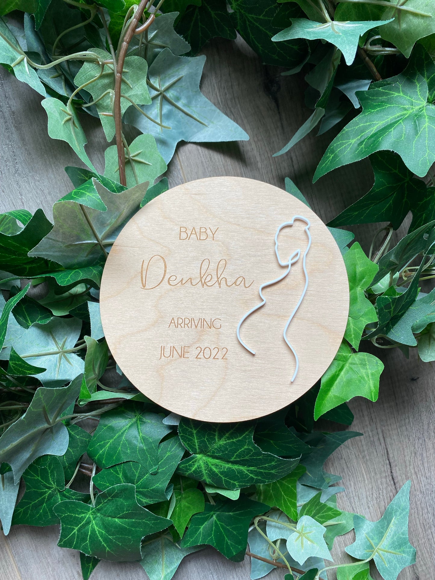 Pregnancy Announcement Plaque - 3D Art
