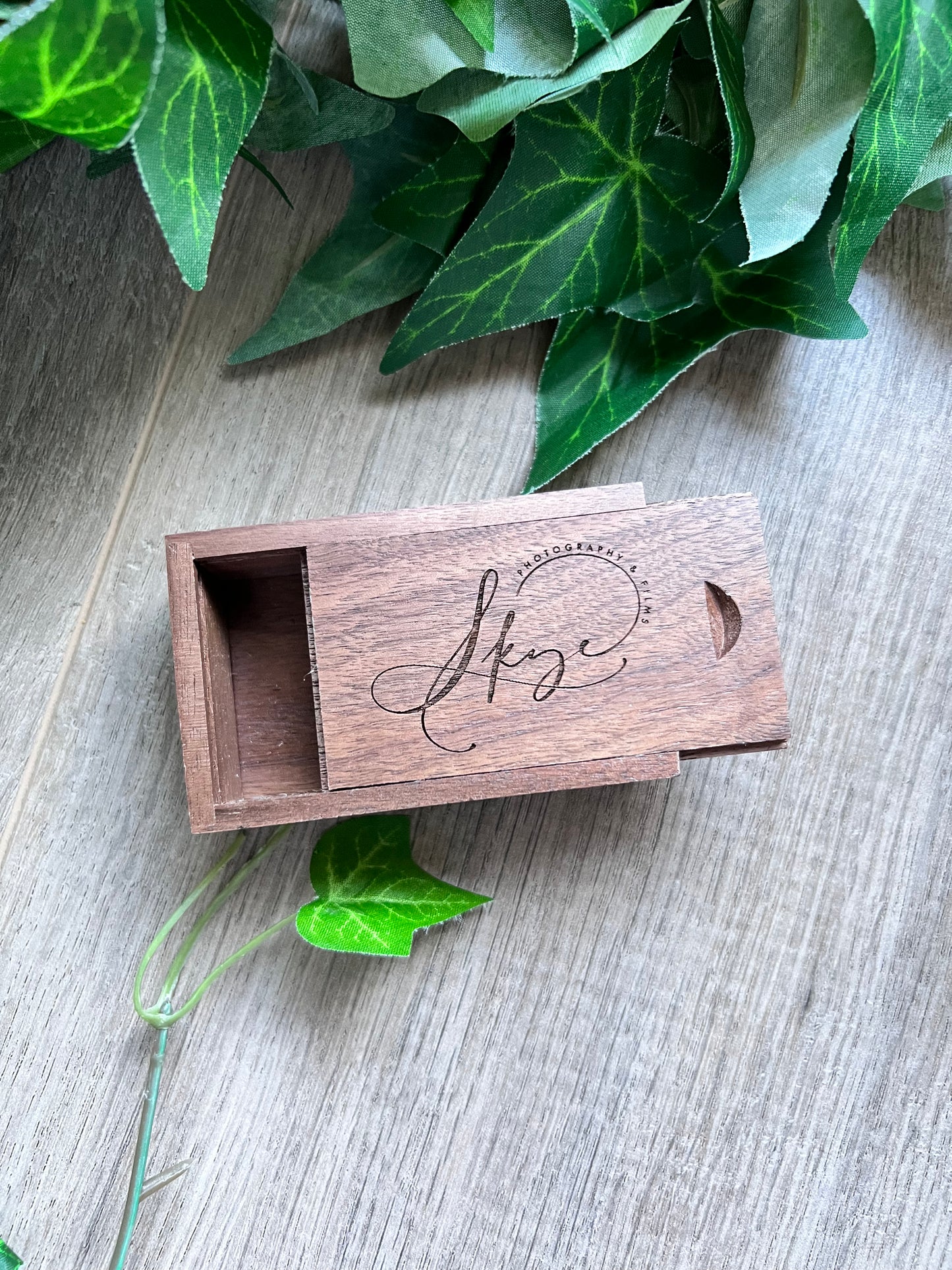 Personalised Mini Wooden USB Boxes