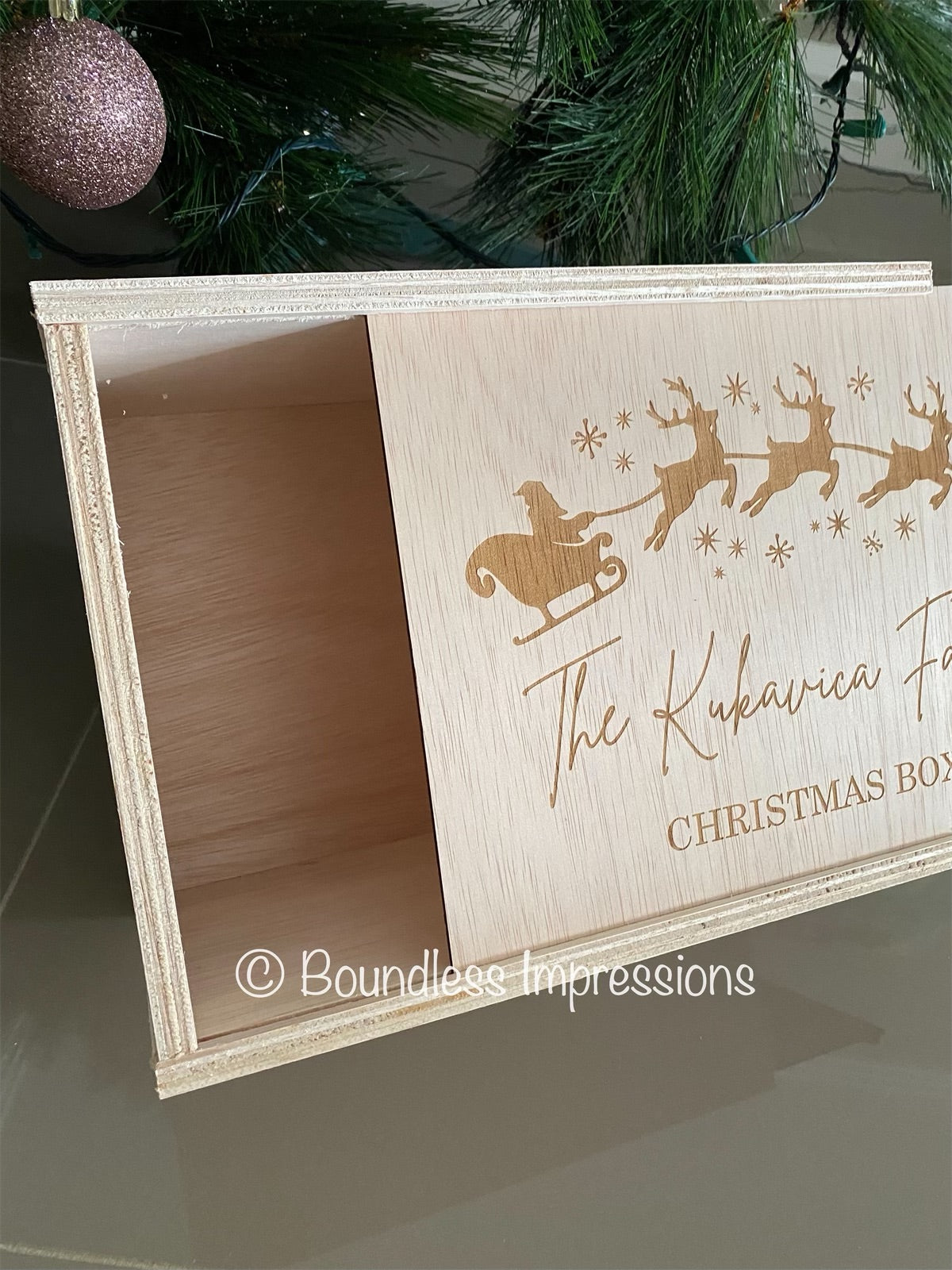 Engraved Christmas Eve Boxes