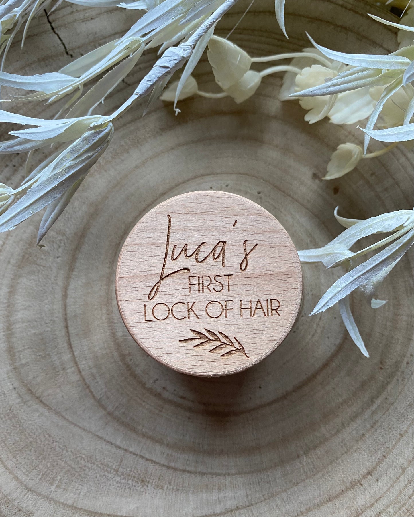 Personalised First Hair Lock - Keepsake Box