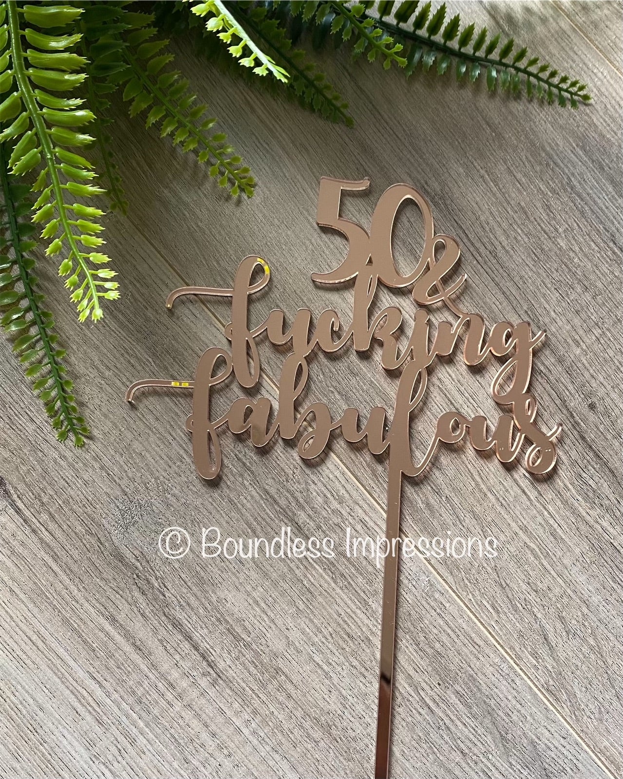 Custom Acrylic Cake Toppers