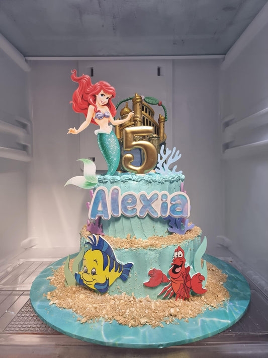 Little Mermaid Cake Topper Set