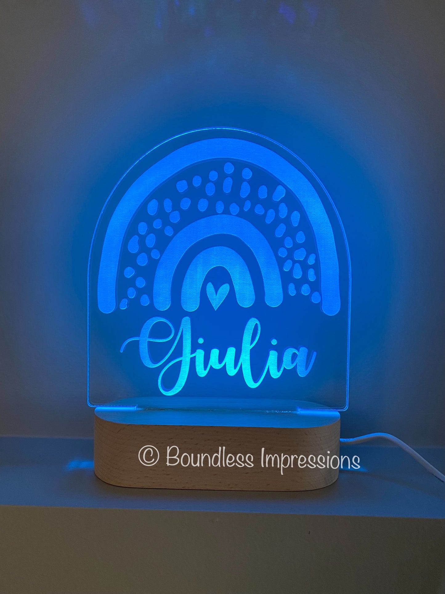 Personalised ‘Rainbow’ Night Light