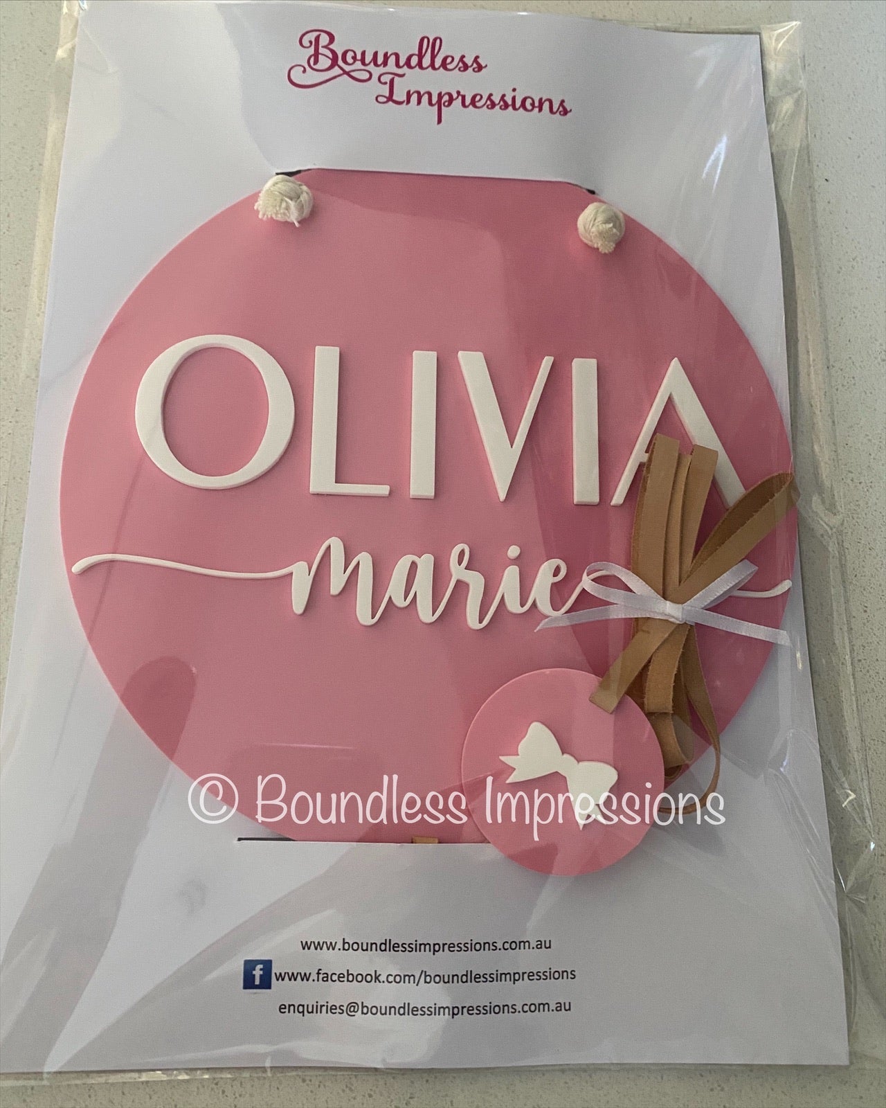 Acrylic Bow Display Holder