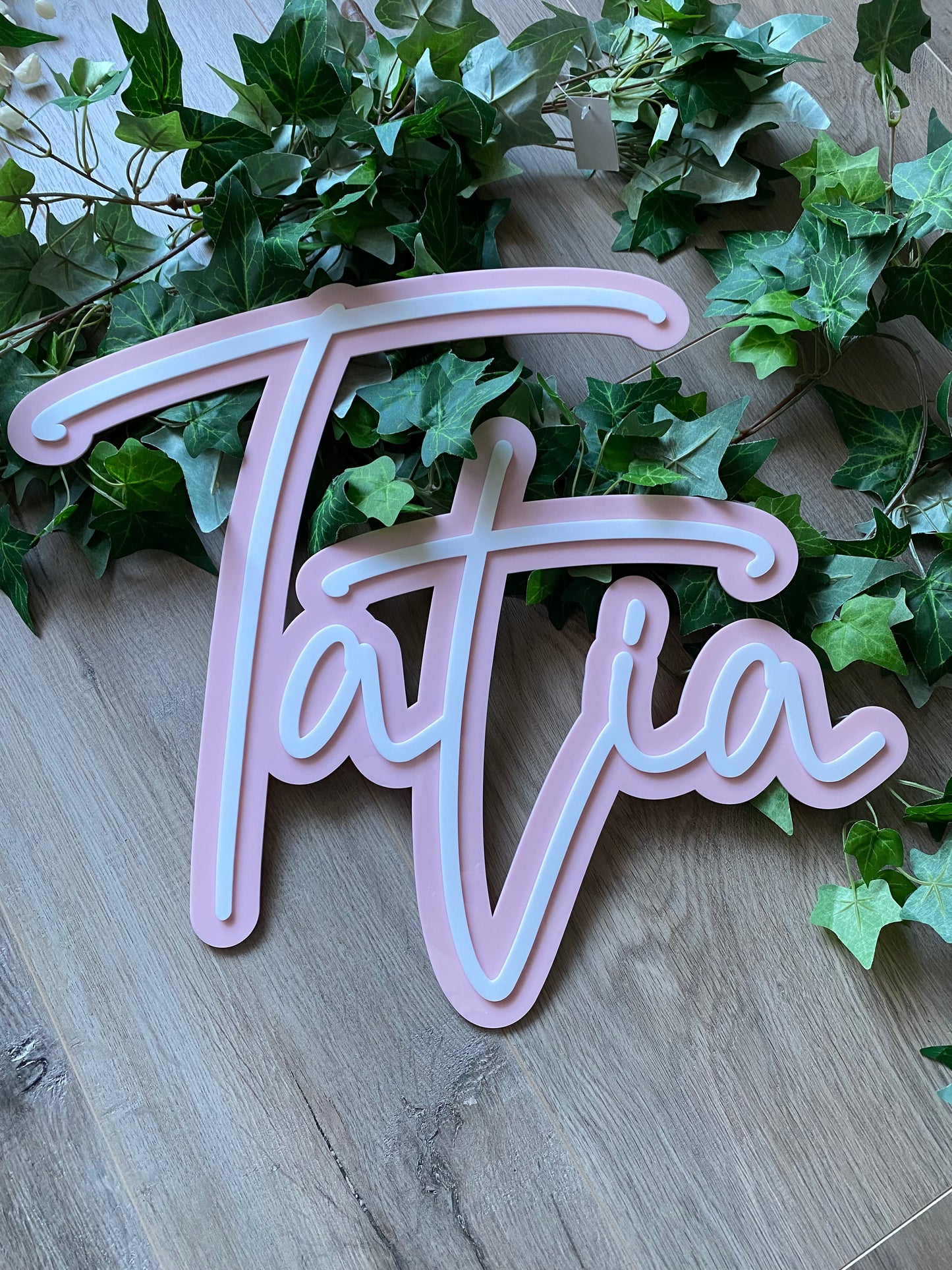 Double Layer Acrylic Name Plaque