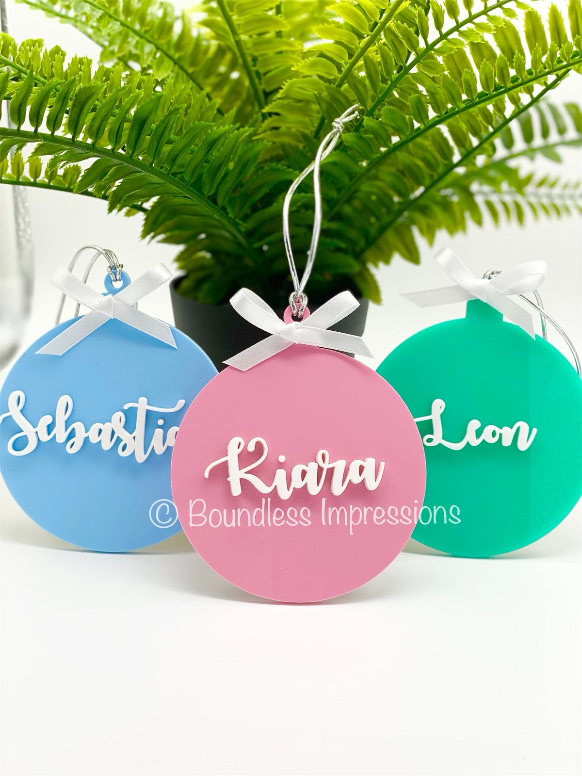 Personalised Acrylic - Christmas Tree Ornaments