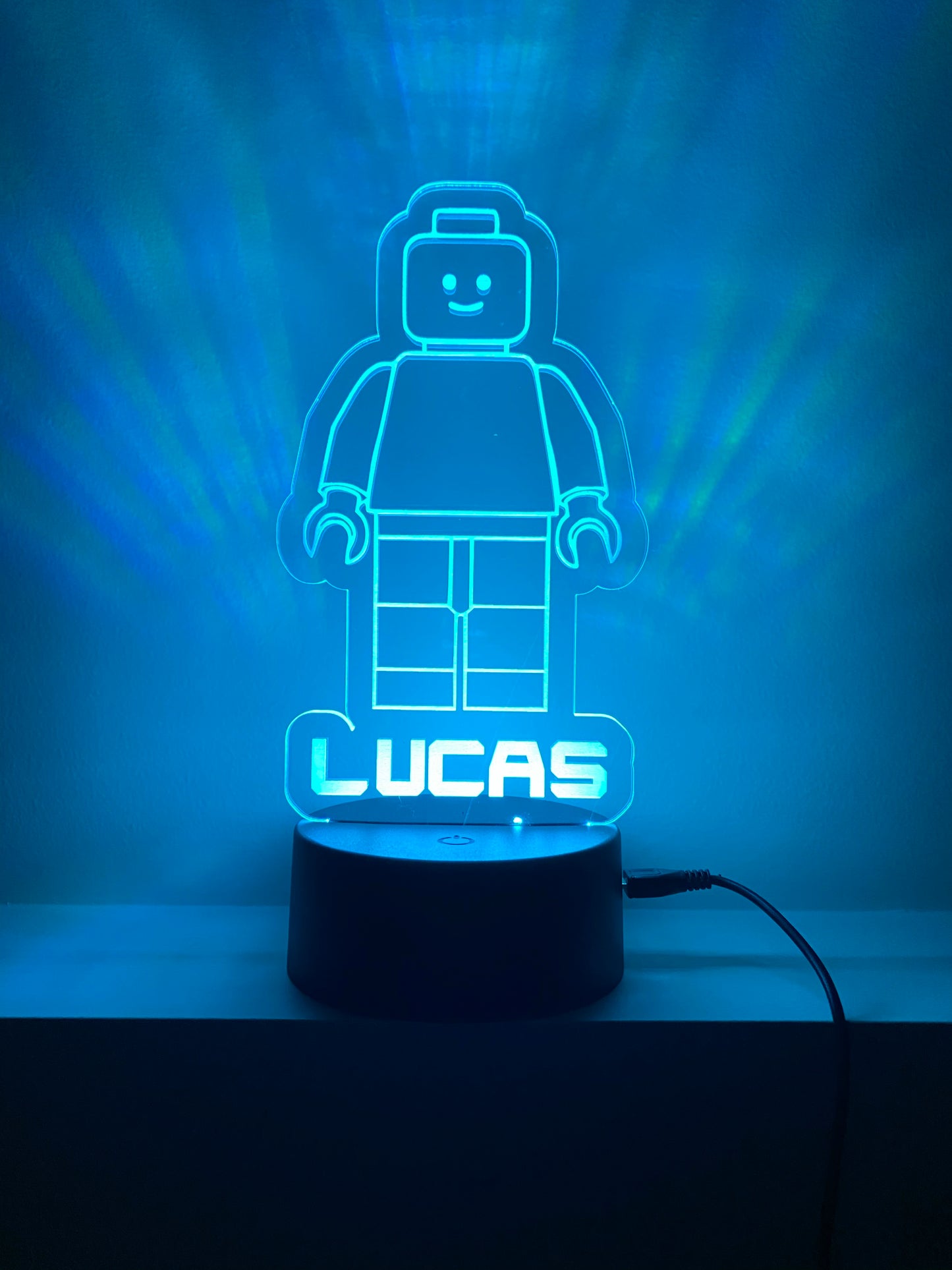 Personalised Custom Cut Out Colour Changing Night Lights