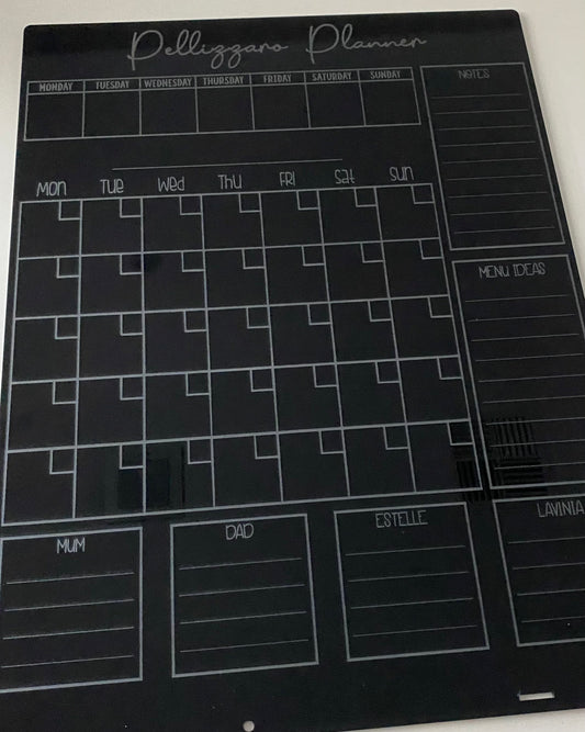 Personalised Super Wall Planner (Engraved Text)