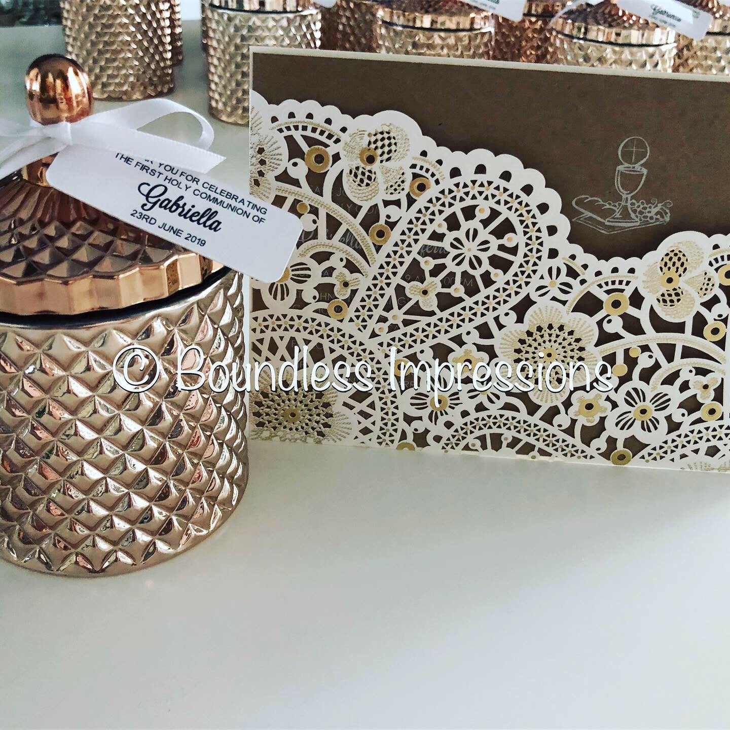 DIY White Pocket Lace LaserCut Invitation Enclosure + Envelope