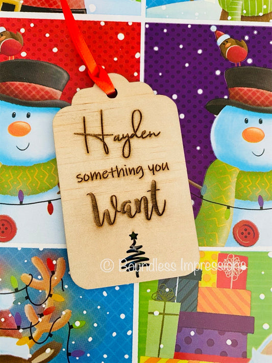 Personalised Christmas Gift Tag Set