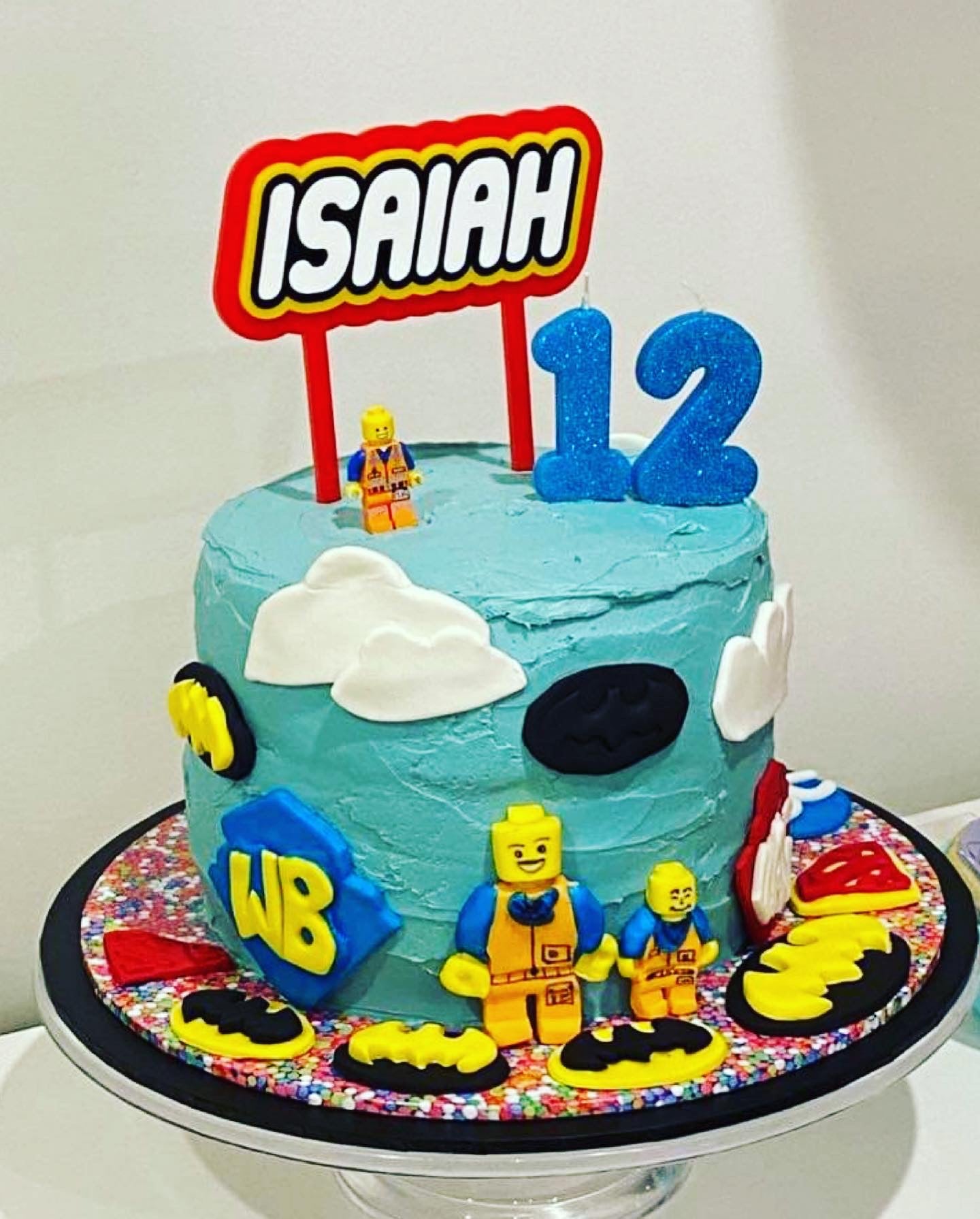 ‘Lego’ Theme Personalised Acrylic Cake Topper