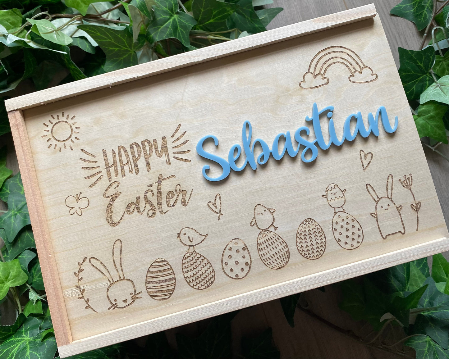 Personalised Timber Easter Boxes