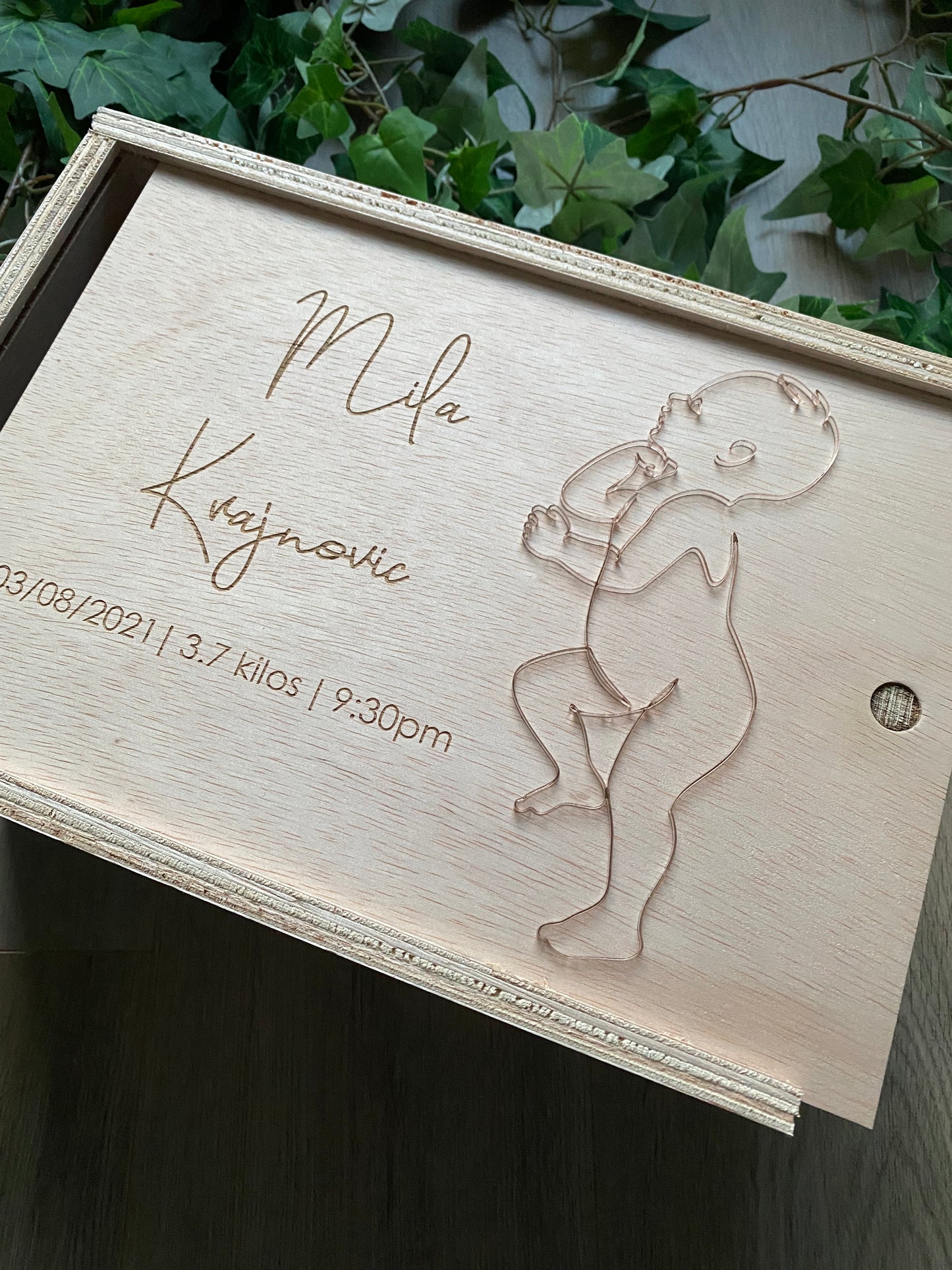 Timber 3D Baby Keepsake Boxes