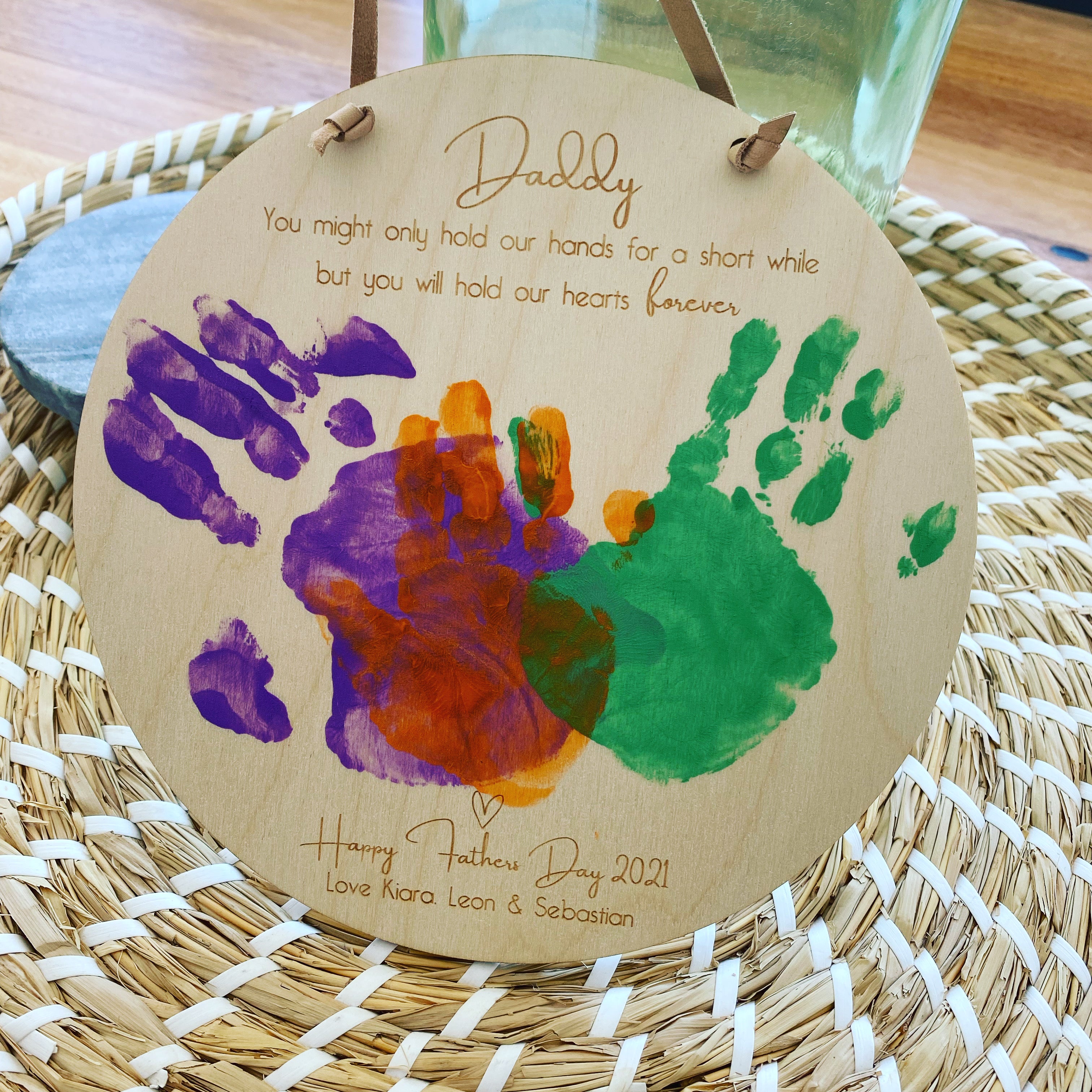 Father's Day 'Hand Print' Plaques – Boundless Impressions