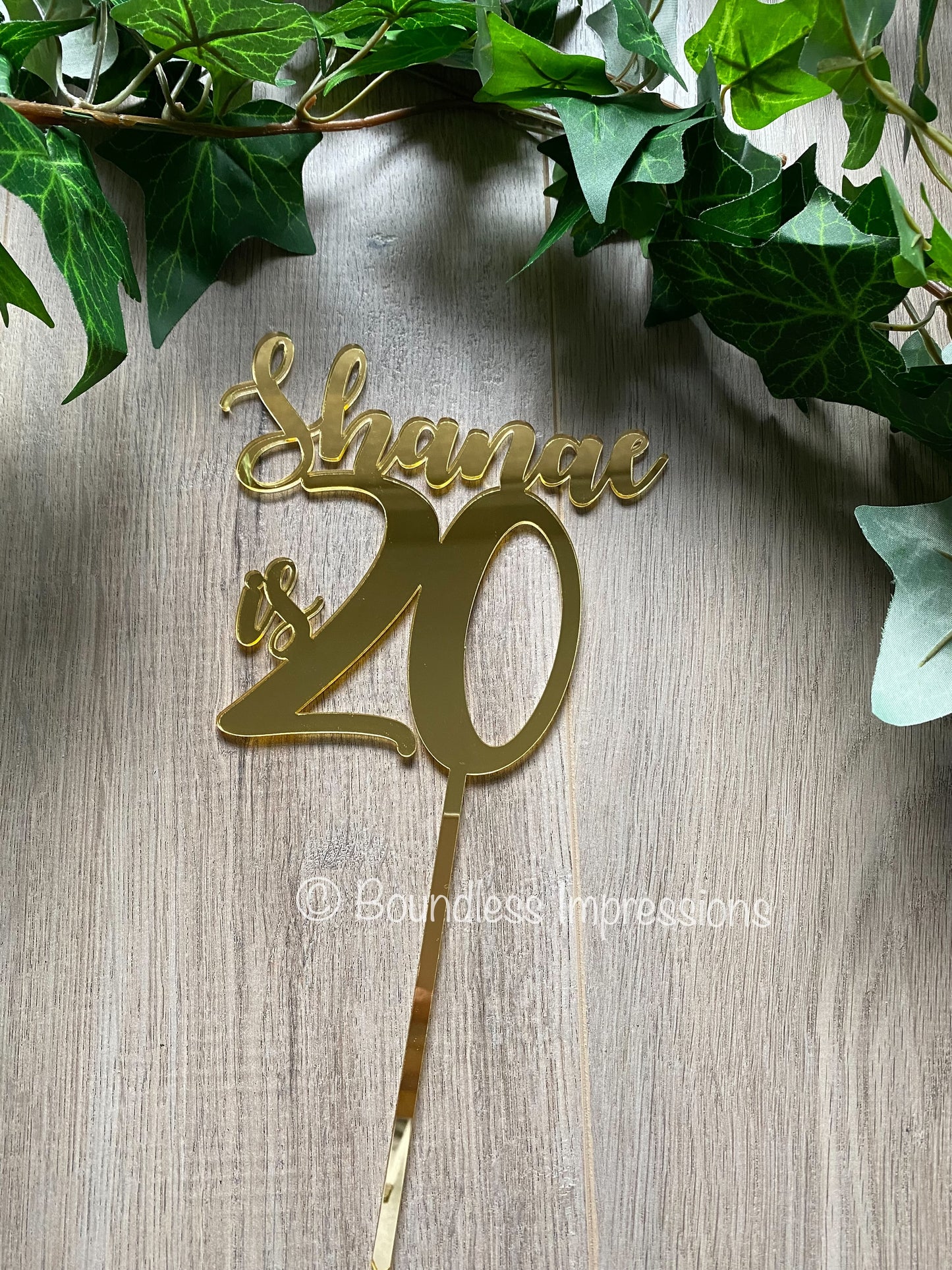 Custom Acrylic Cake Toppers