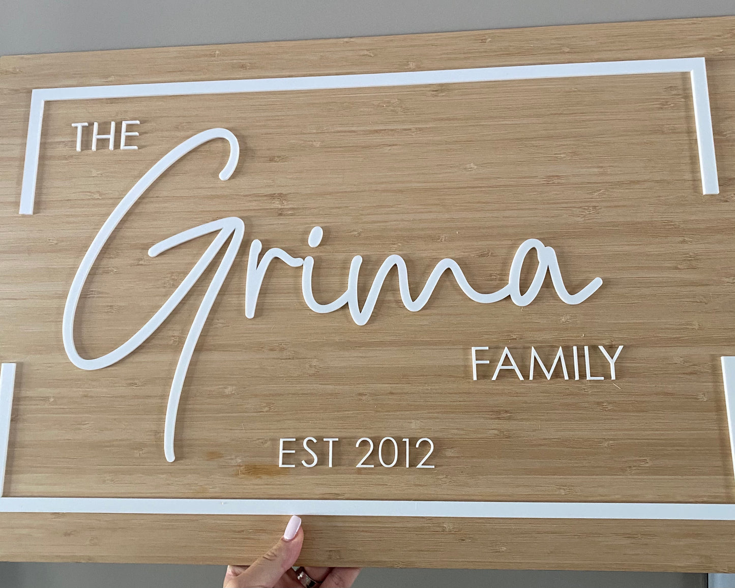 3D Family Signs