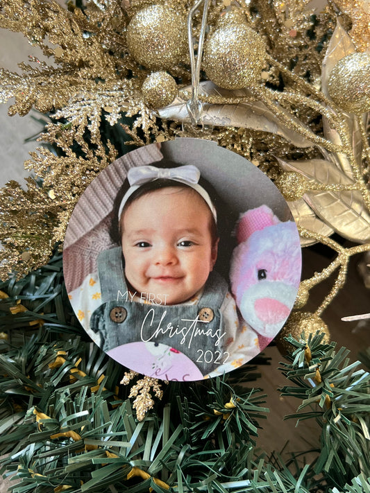 ‘My First' Christmas Printed Tree Ornament