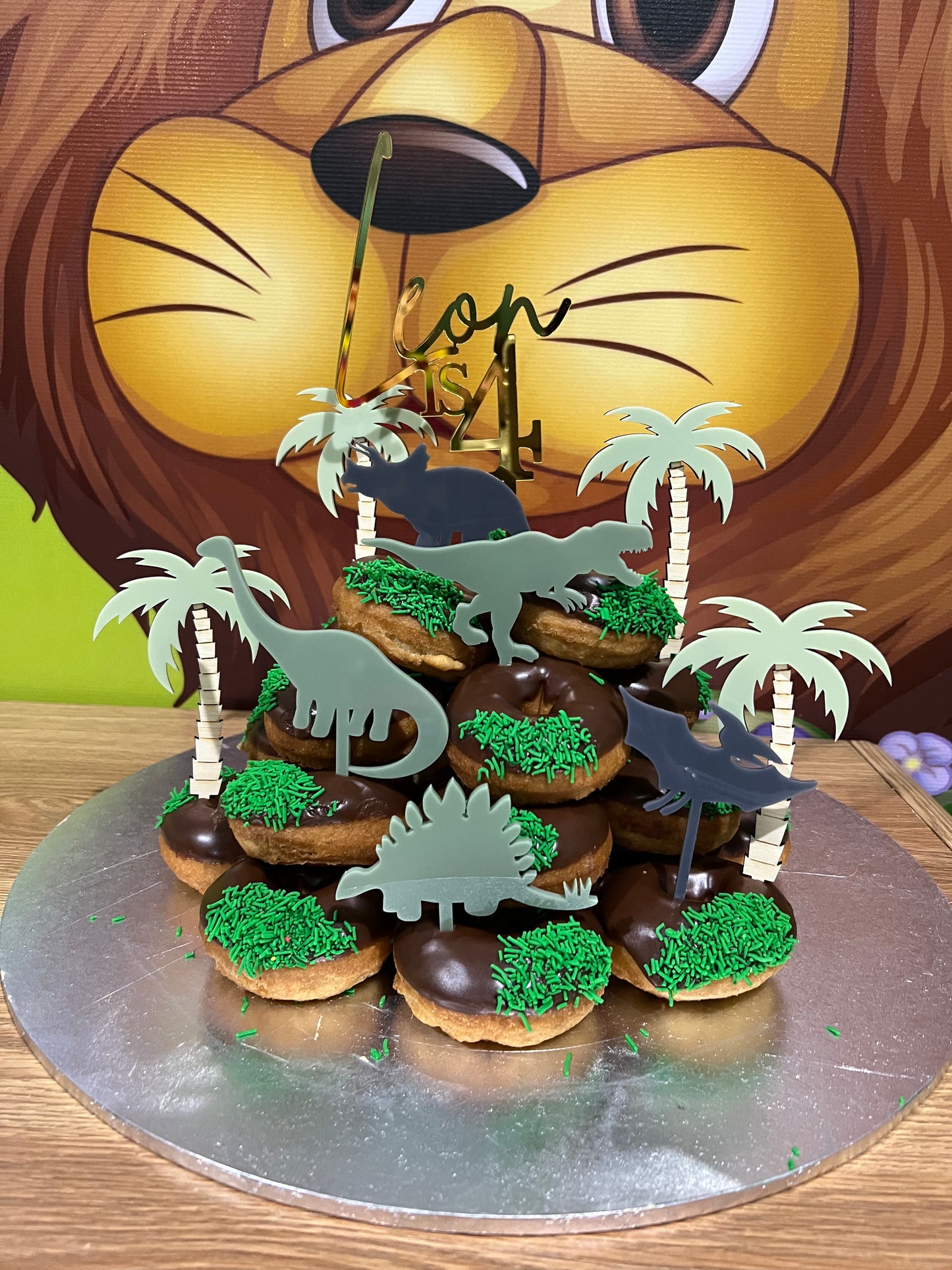 Dinosaur Cake Topper Set