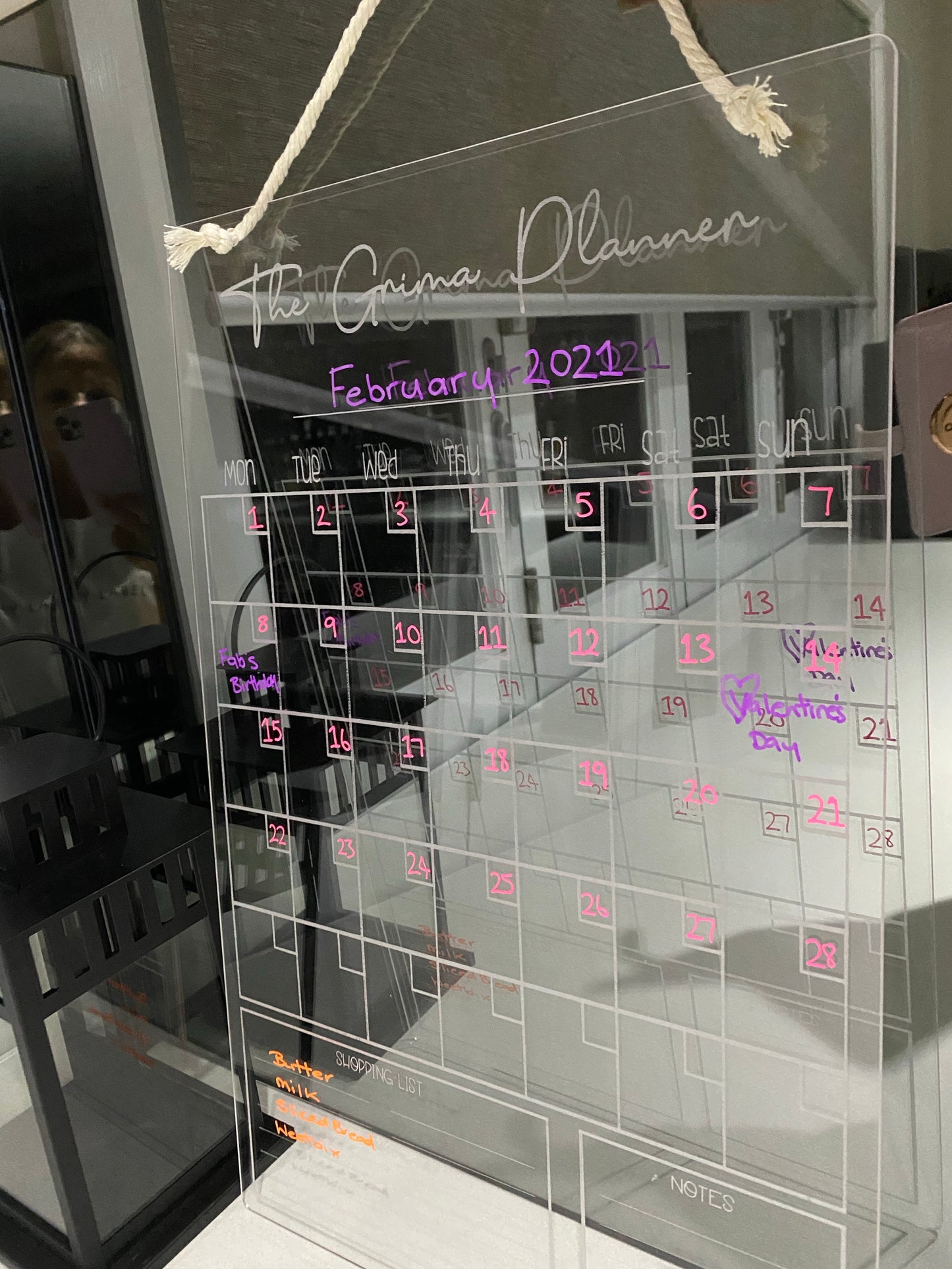 Personalised Monthly Plus Wall Planner