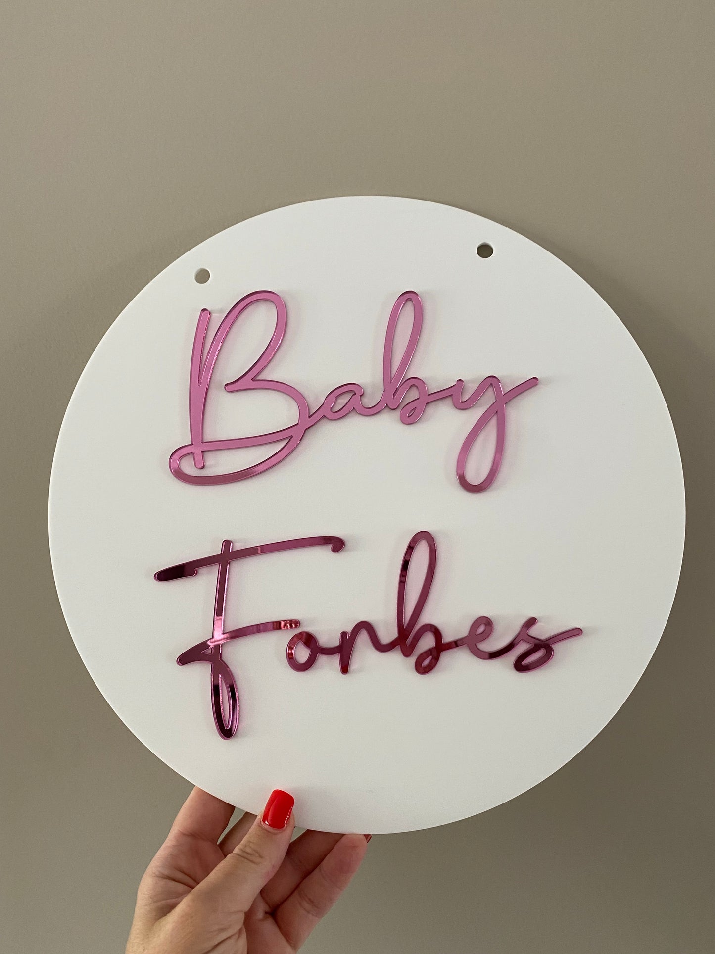 Round Acrylic Sign/Plaque