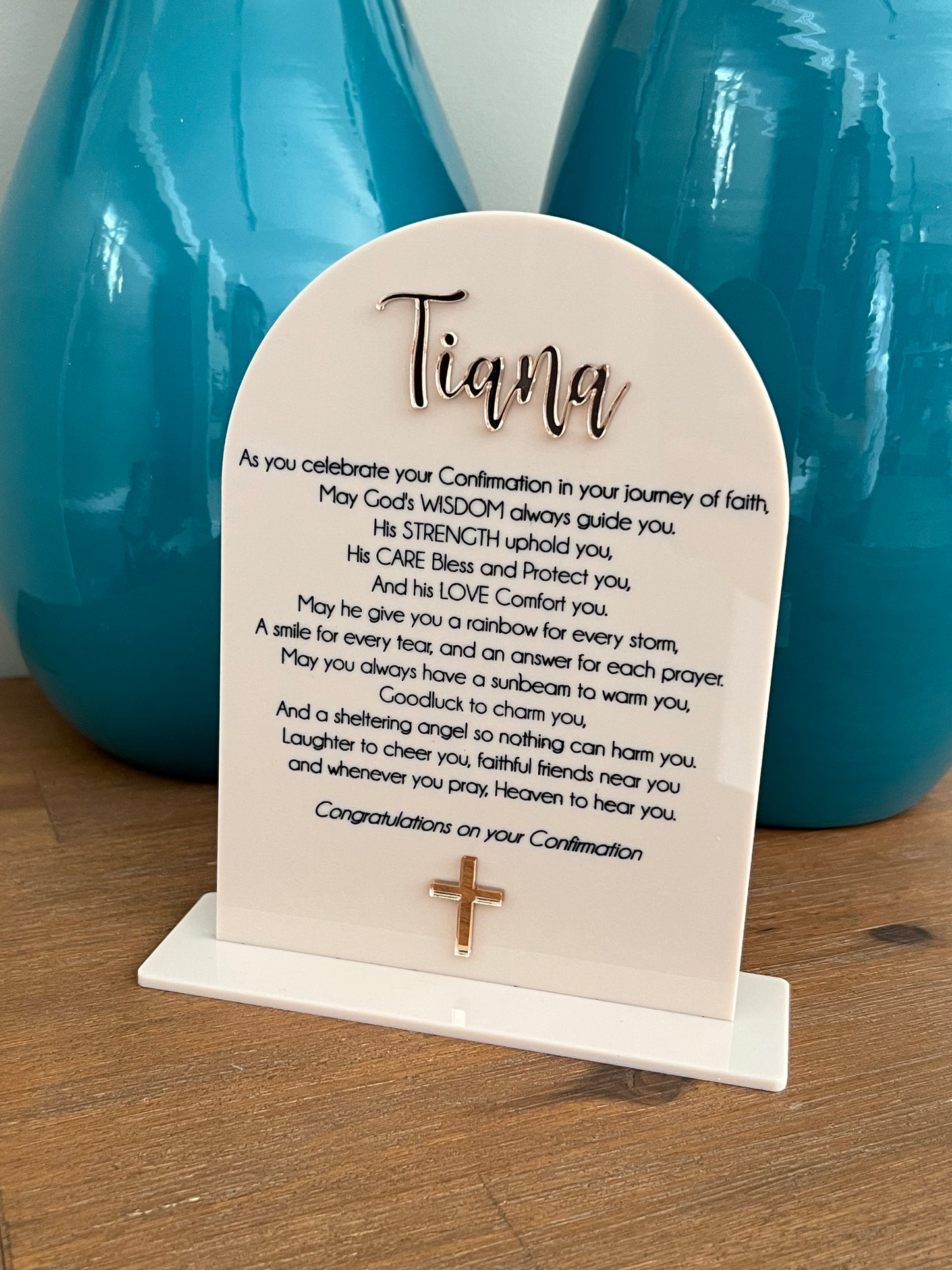 Religious Keepsake Plaque (Arch)