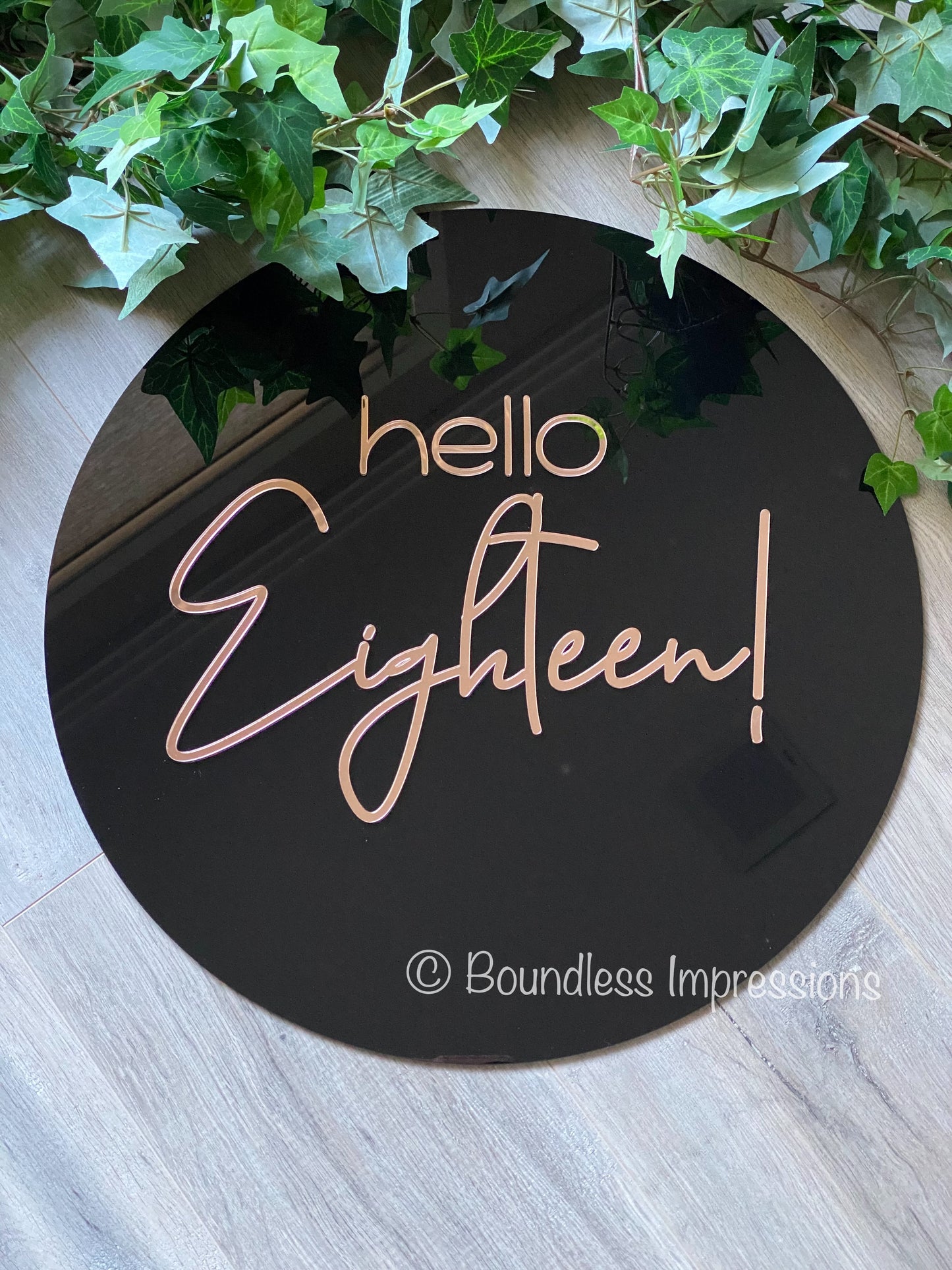 Round Acrylic Sign/Plaque