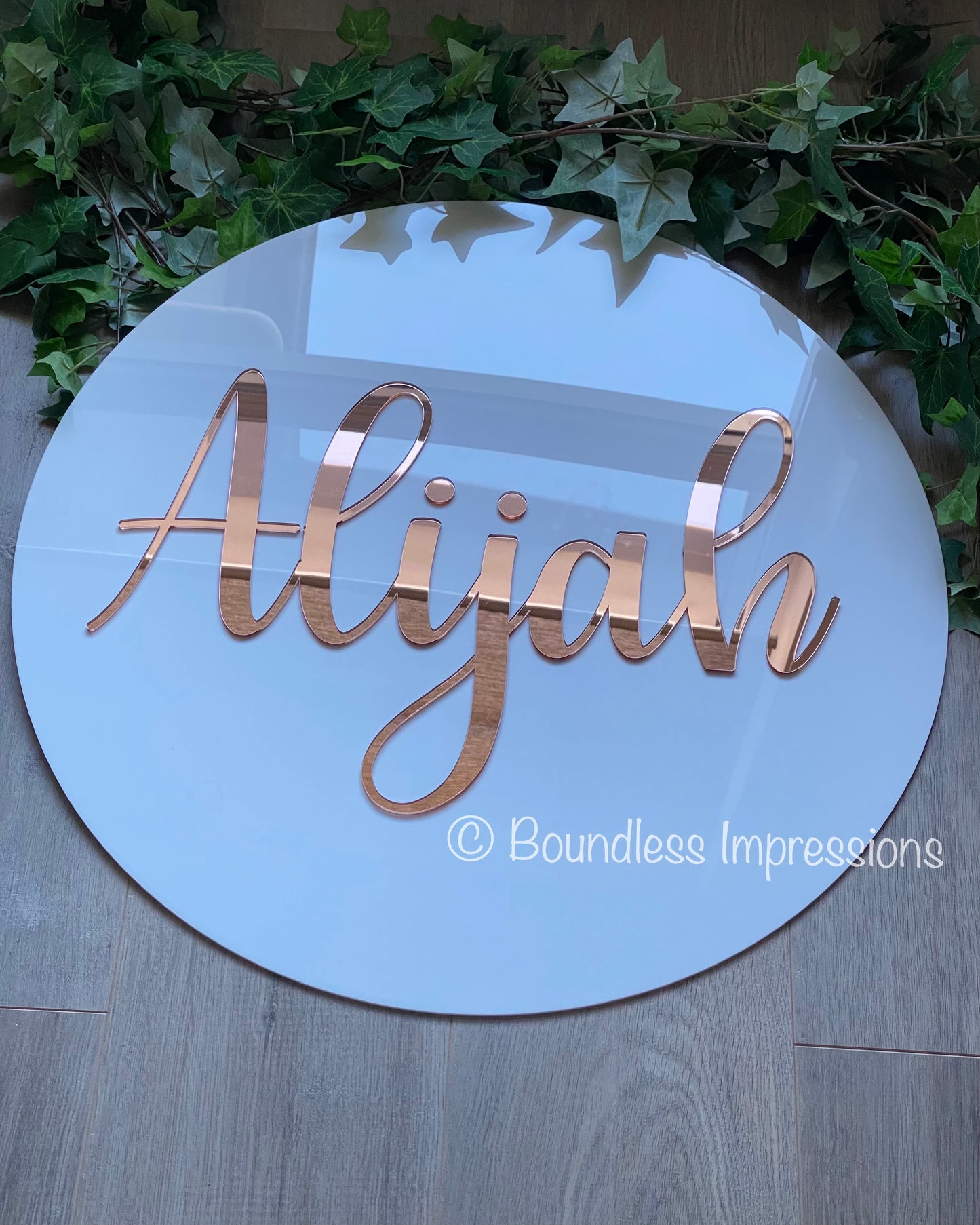 Round Acrylic Sign/Plaque