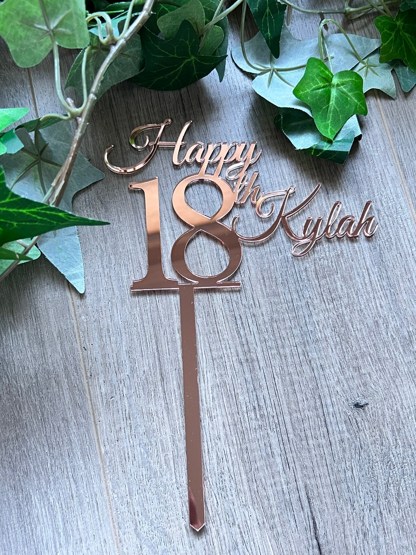 Custom Acrylic Cake Toppers