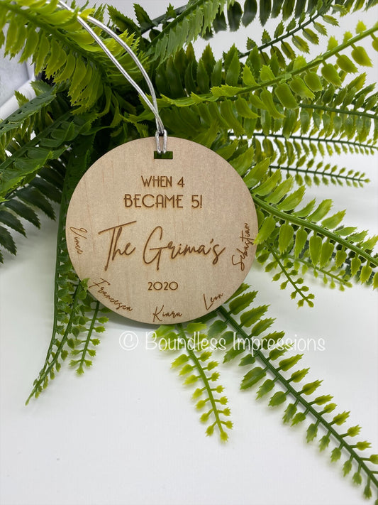 Timber Christmas Tree Ornaments