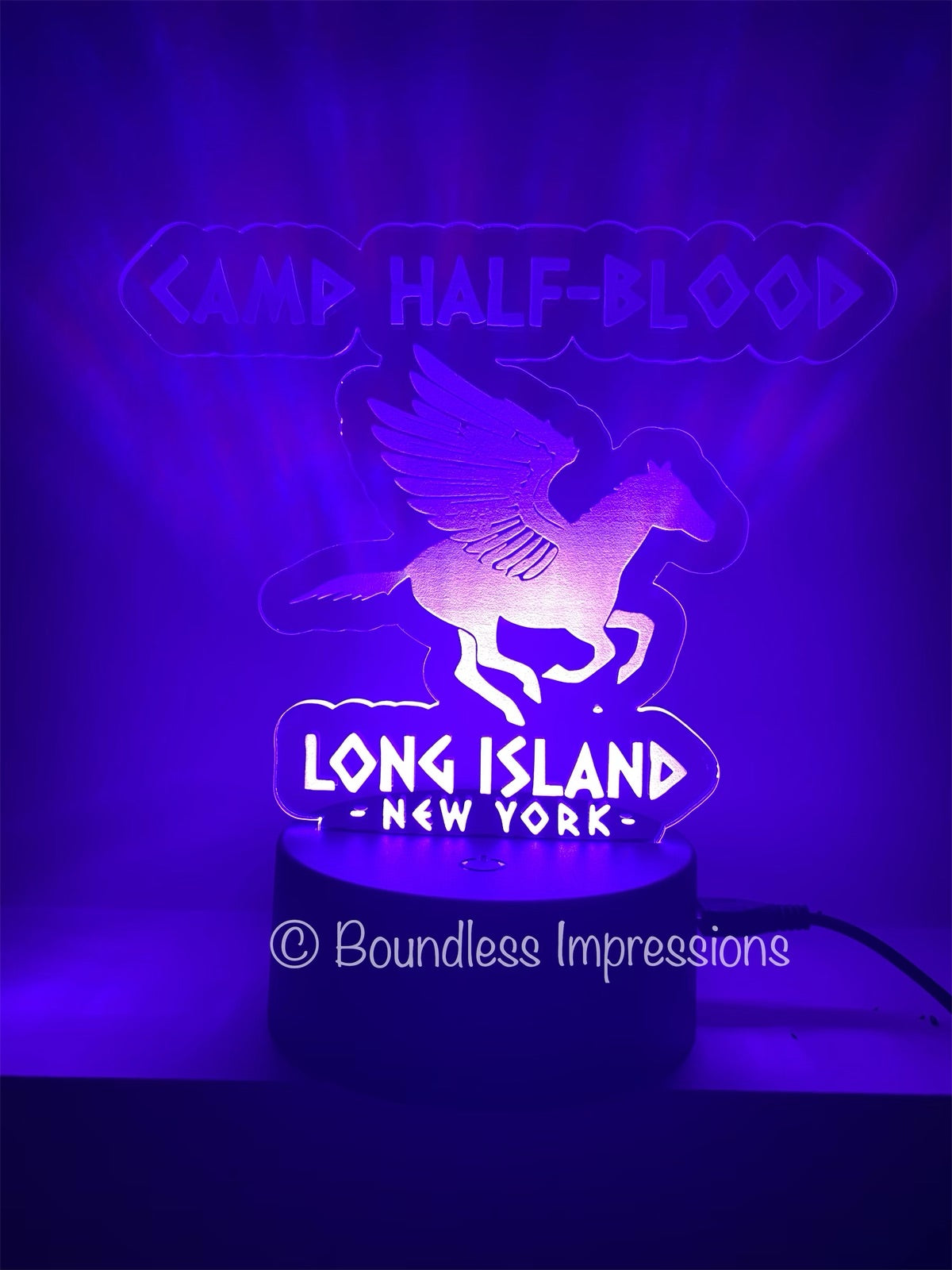 Personalised Custom Cut Out Colour Changing Night Lights