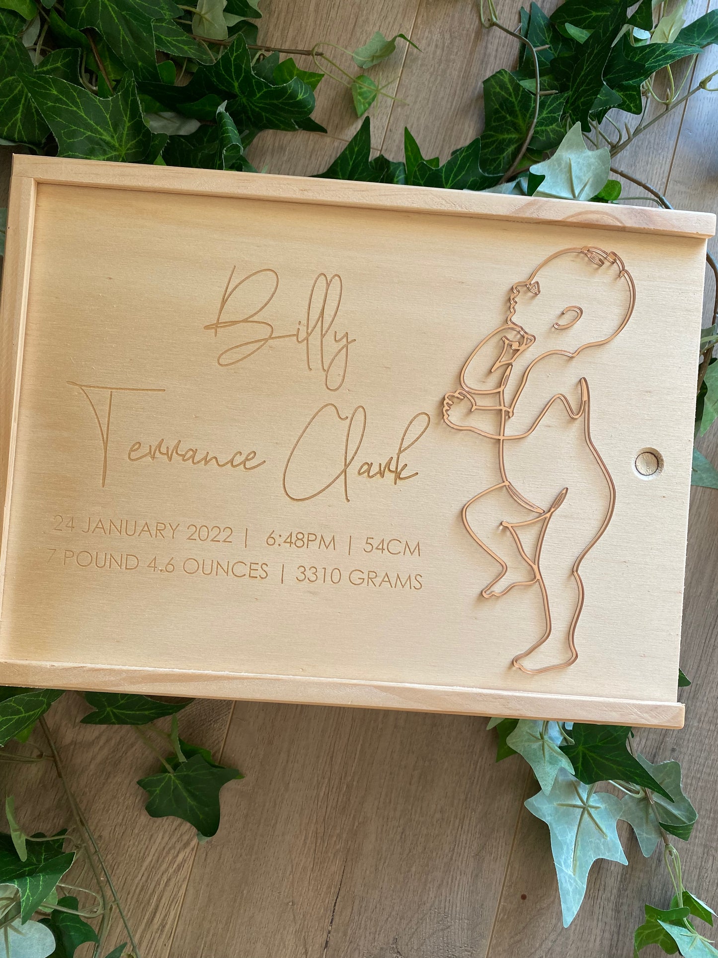 Timber 3D Baby Keepsake Boxes