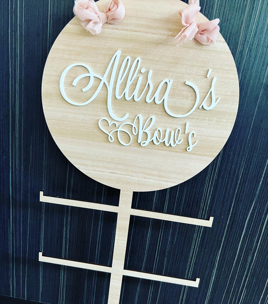 Timber Bow/Hair Accessories Display Holder