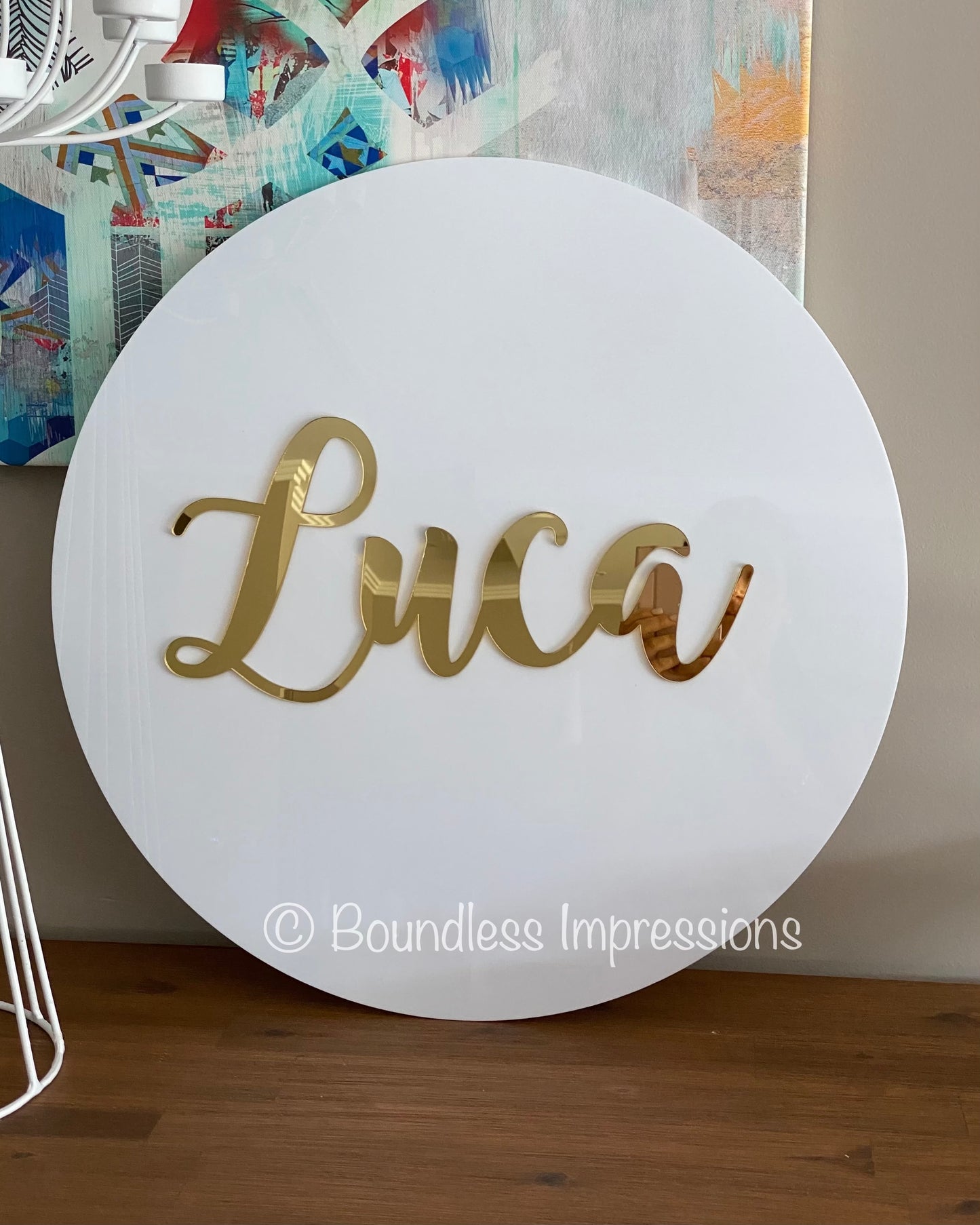 Round Acrylic Sign/Plaque