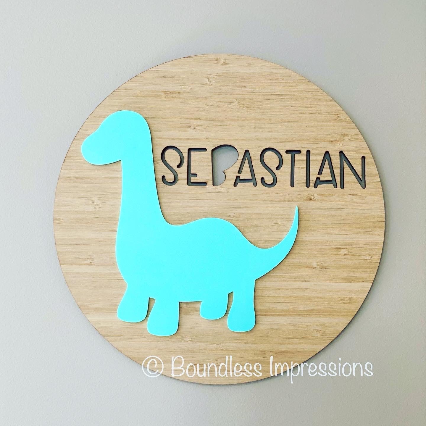 Round 3D Sign for Kids