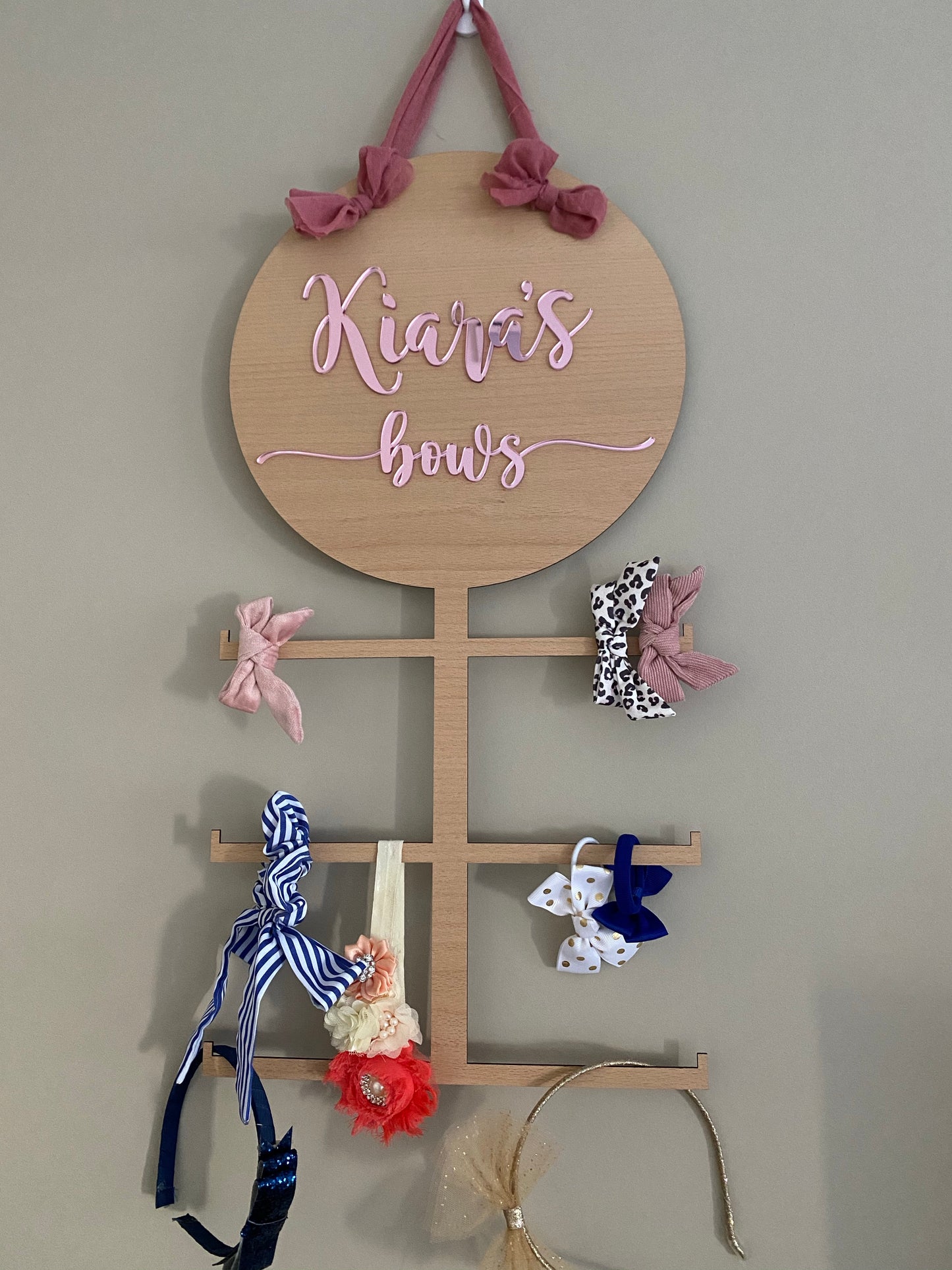 Timber Bow/Hair Accessories Display Holder