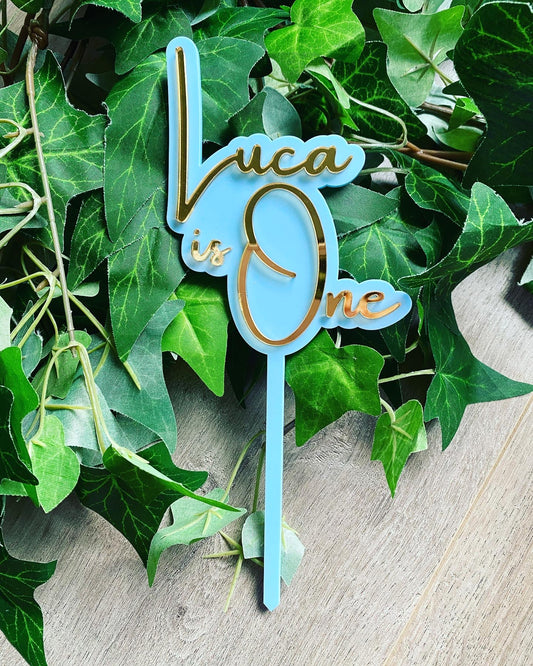 Medium 2 Layer Acrylic Cake Topper (12cm)