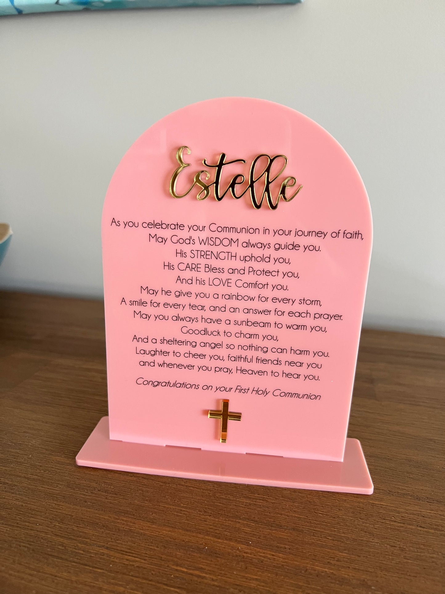 Religious Keepsake Plaque (Arch)