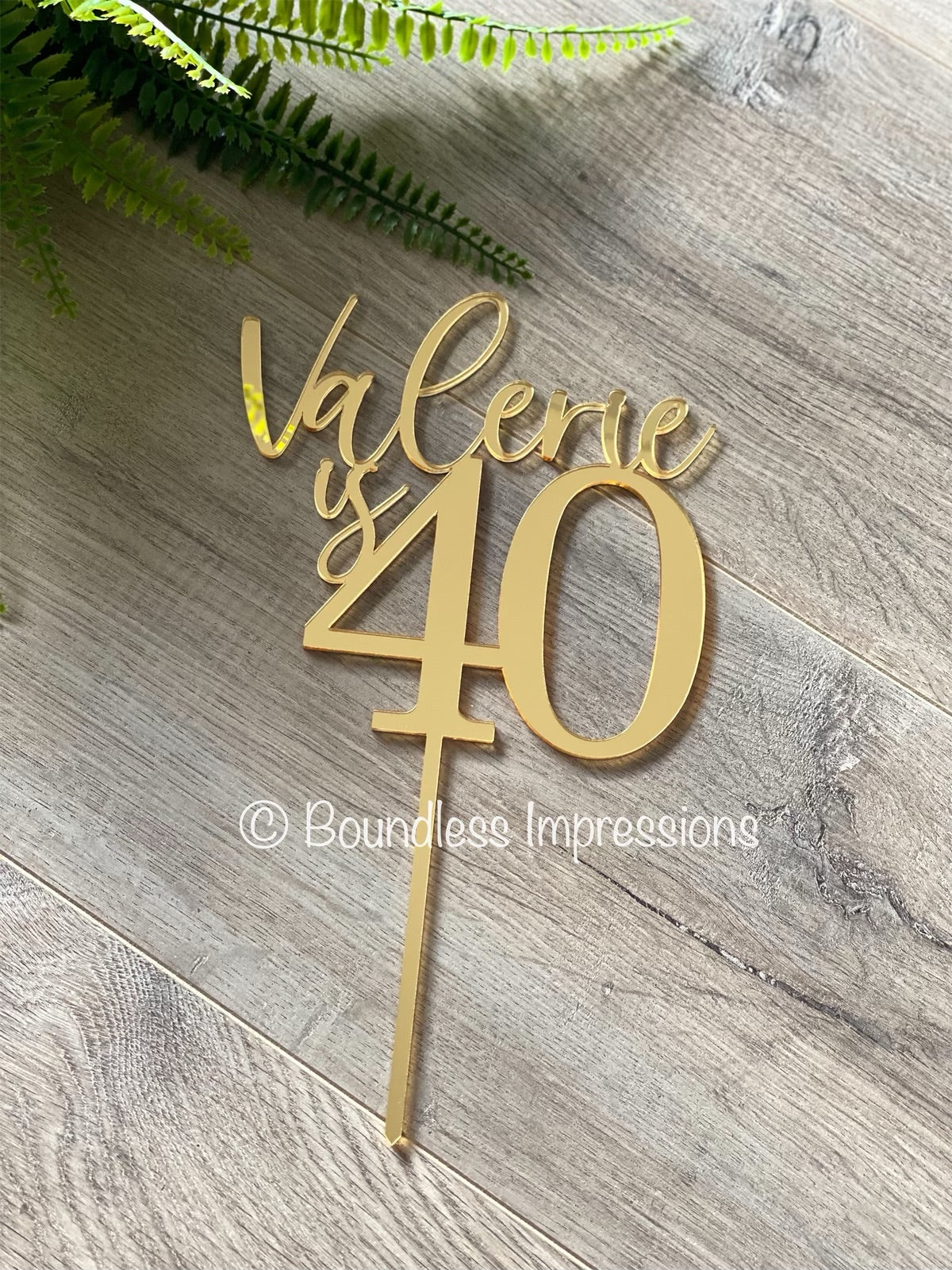 Custom Acrylic Cake Toppers