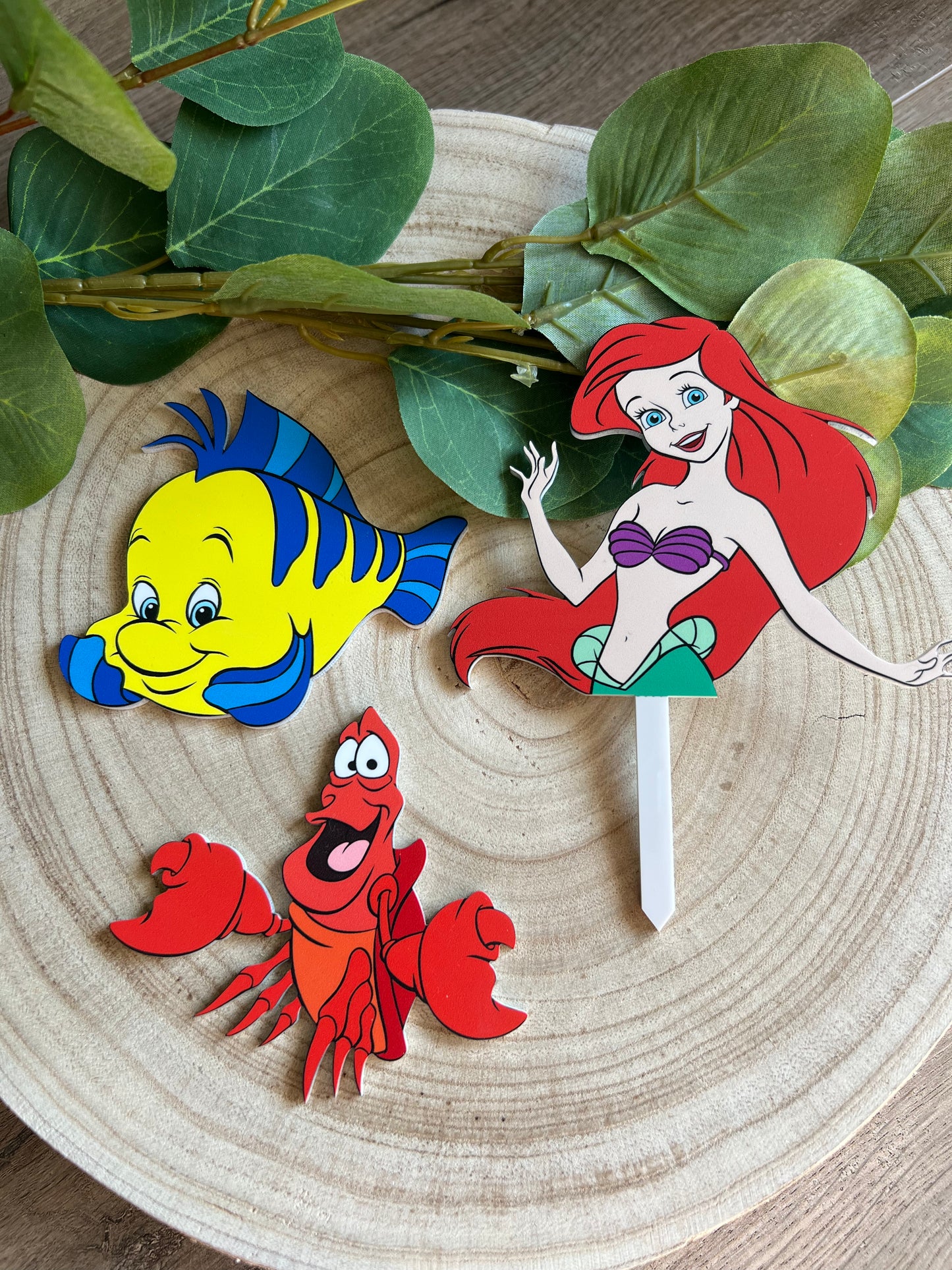 Little Mermaid Cake Topper Set