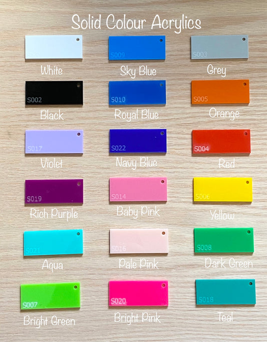 Mini 2 Layer Acrylic Cake Topper (8cm)