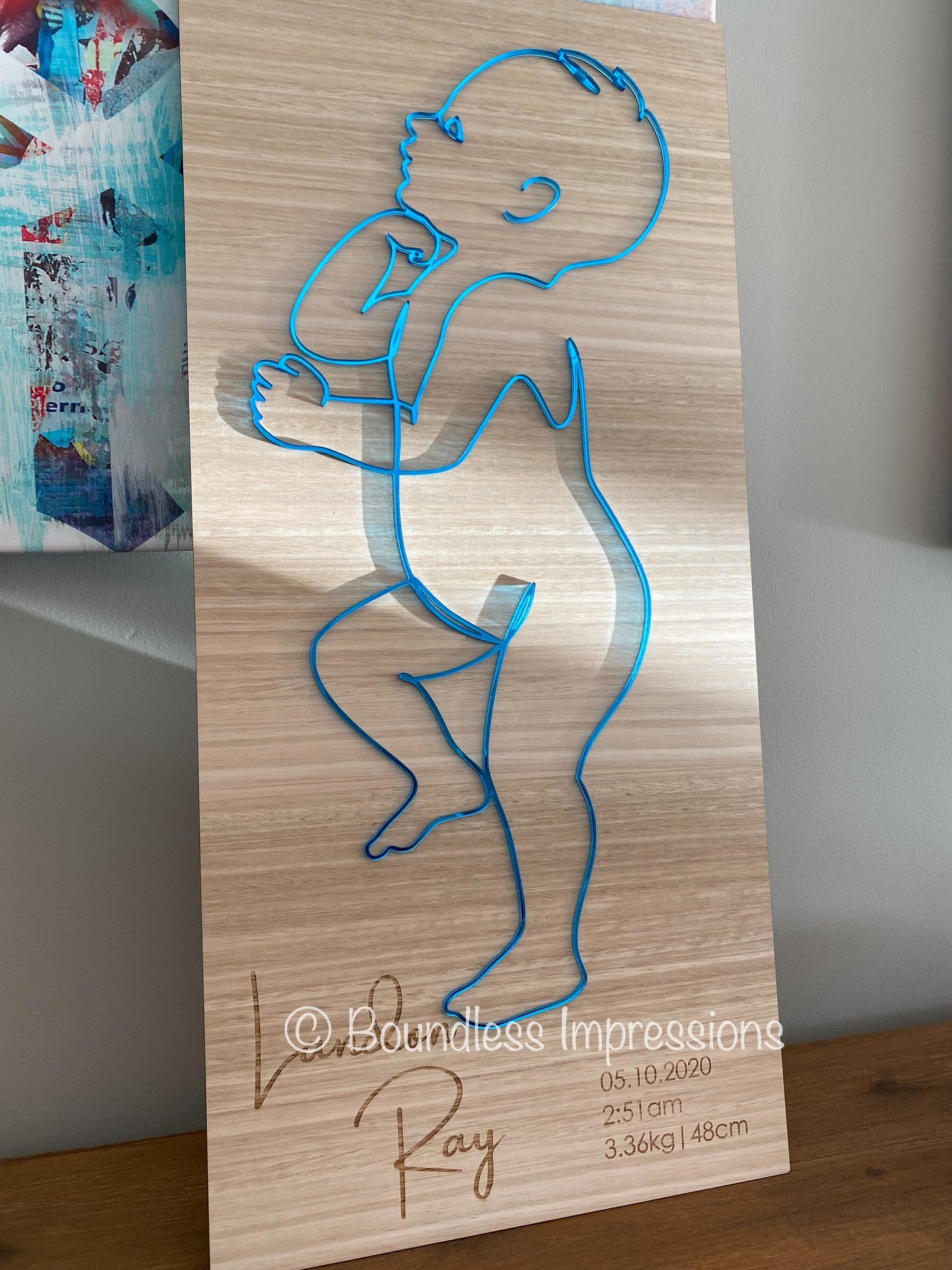 3D Newborn Baby Plaque
